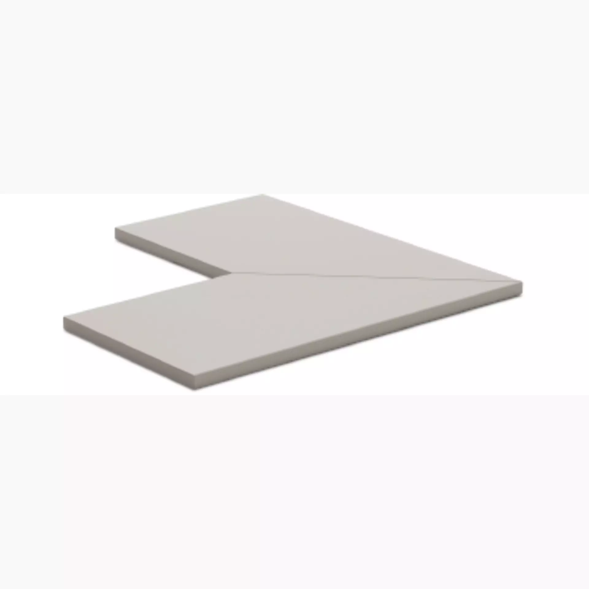 Sichenia Space Silver Grip Stair plate Costa Lucida Corner Outside 0184052 30x60cm rectified 20mm