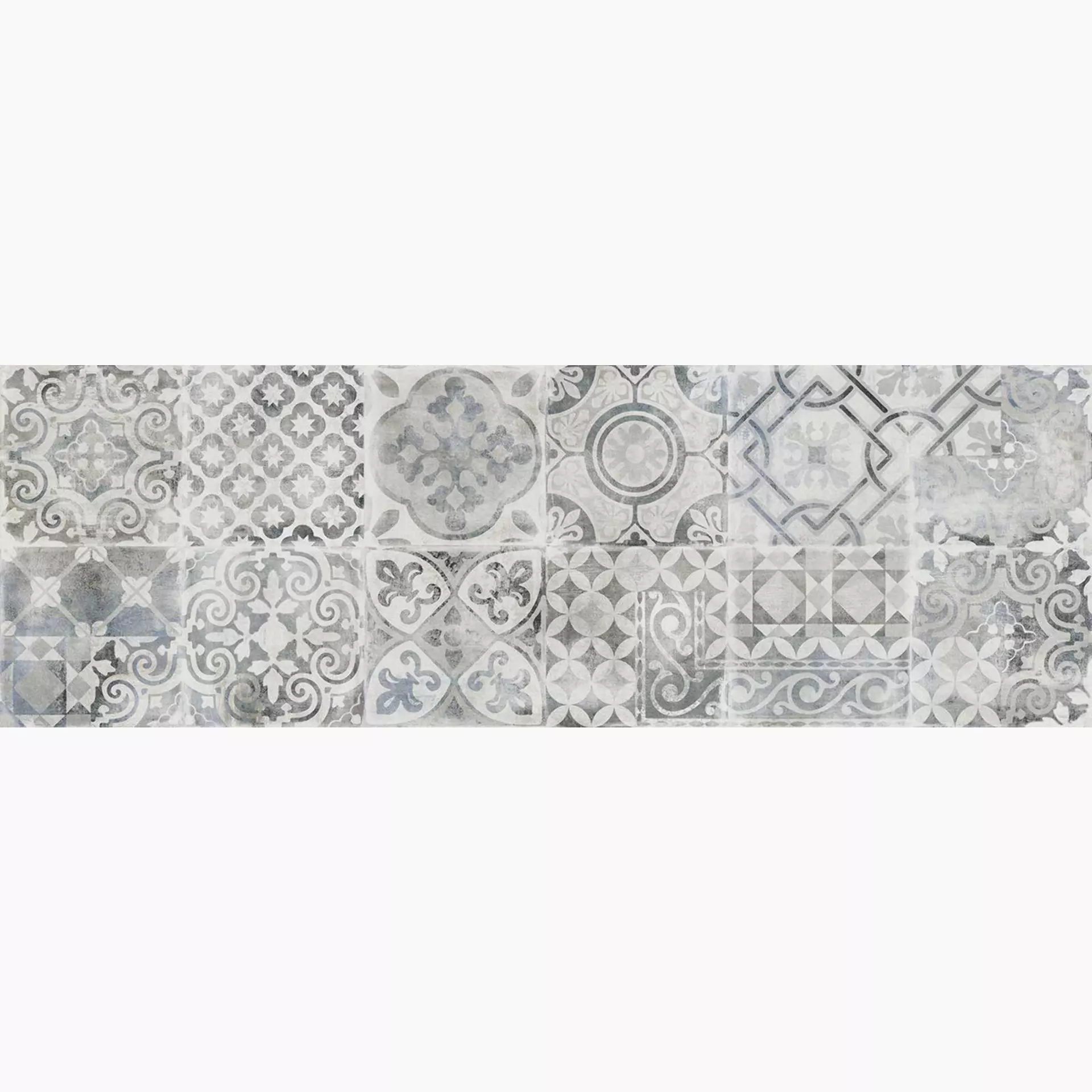 Wandfliese Marazzi Alchimia White – Grey Naturale – Matt White – Grey M18Q matt natur 60x180cm Dekor Boho 7mm