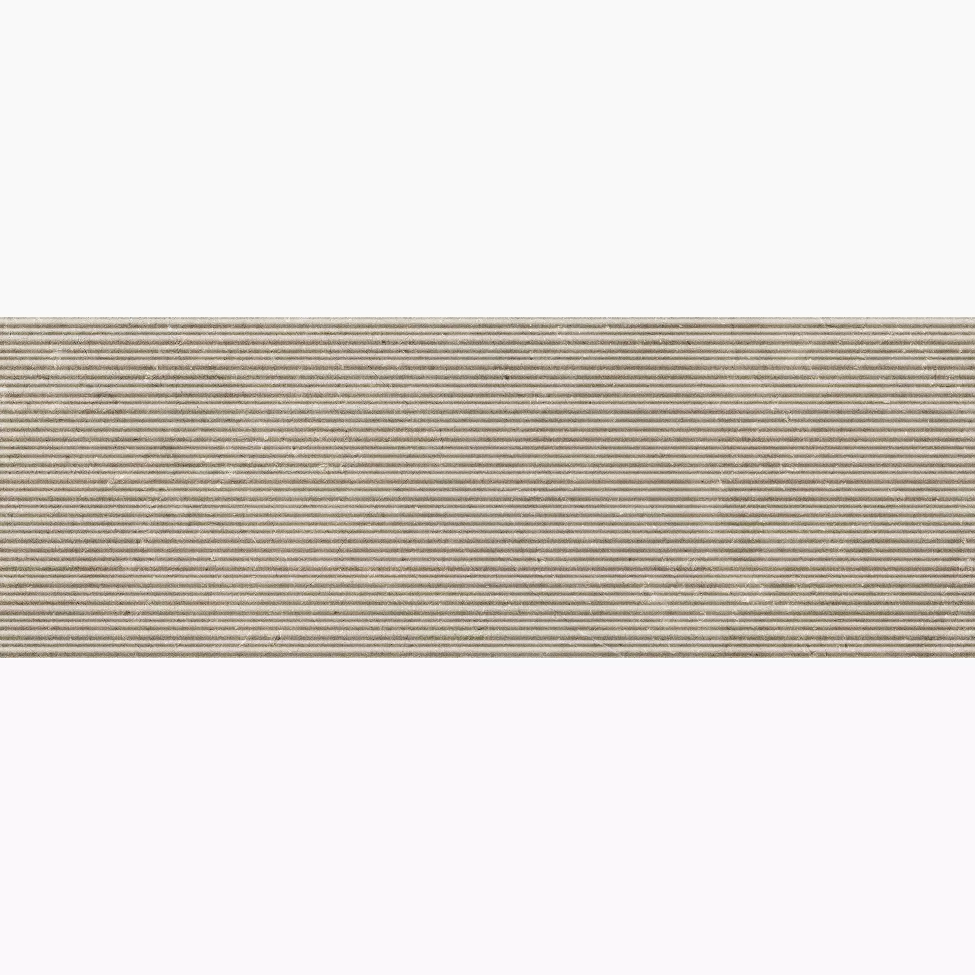 Wandfliese Marazzi Limestone Wall Taupe Struttura Taupe MFCK struktur 40x120cm Mikado 3D rektifiziert 8mm