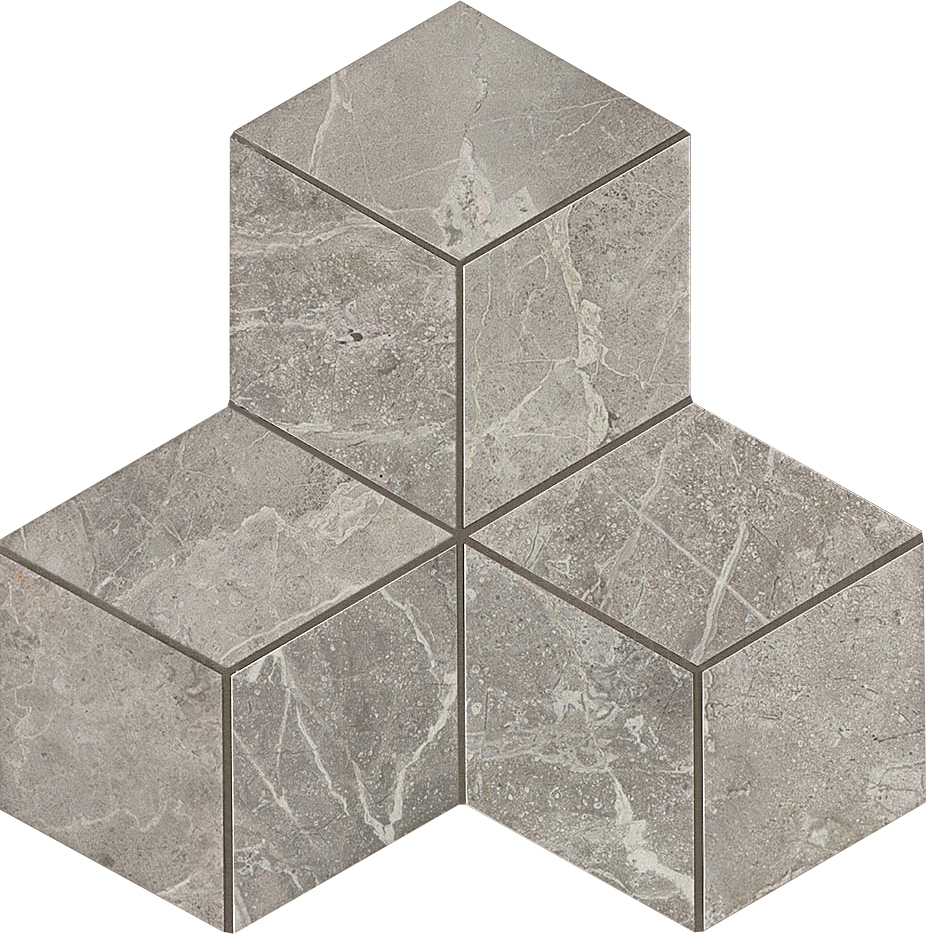 Atlasconcorde Marvel Pro Grey Fleury Lappato Mosaik Hexagon ADVO 30x35cm rektifiziert