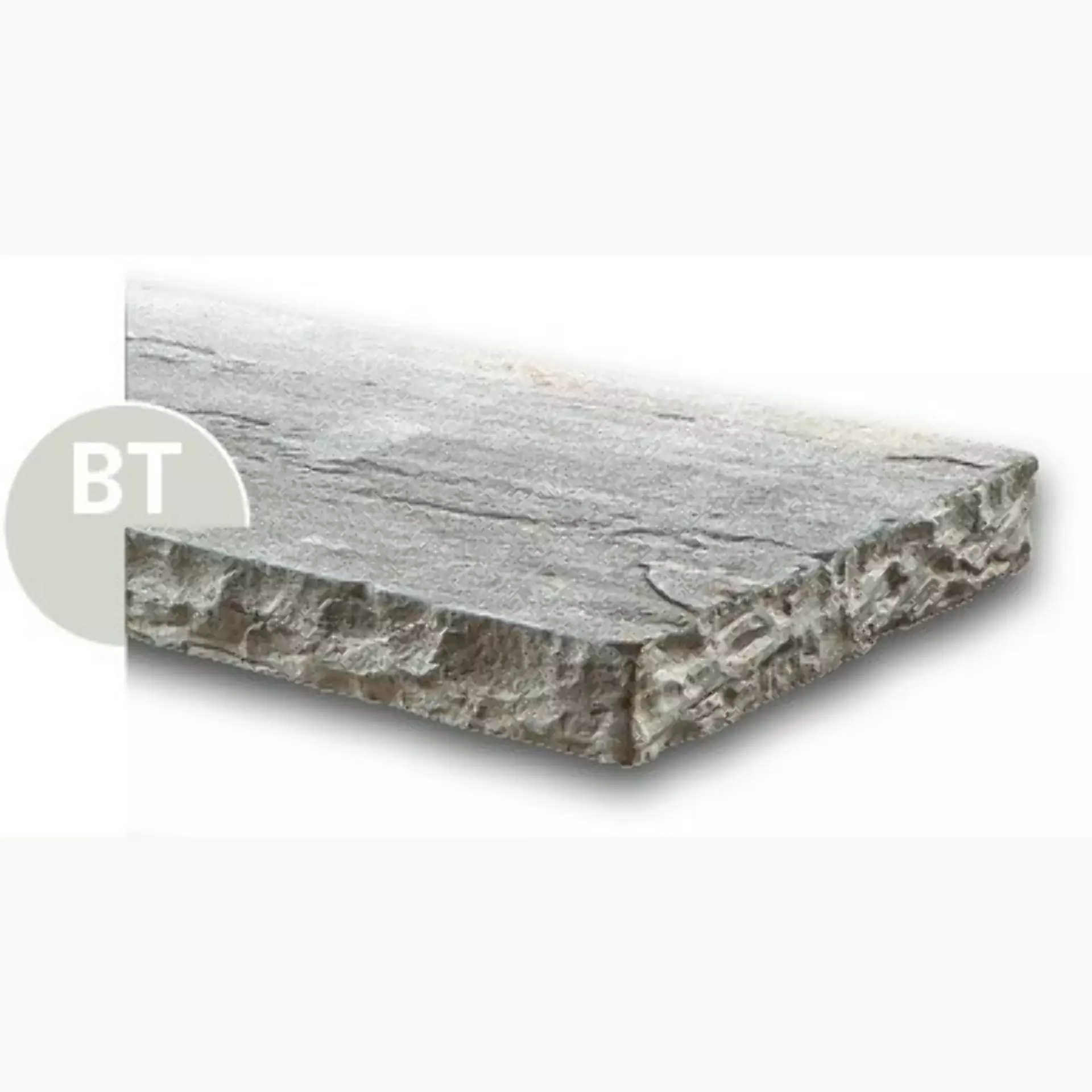 Geopietra GeoCover Bianco Terra Bianco Terra TES46BT Pfeilerkopf Spacco 65mm