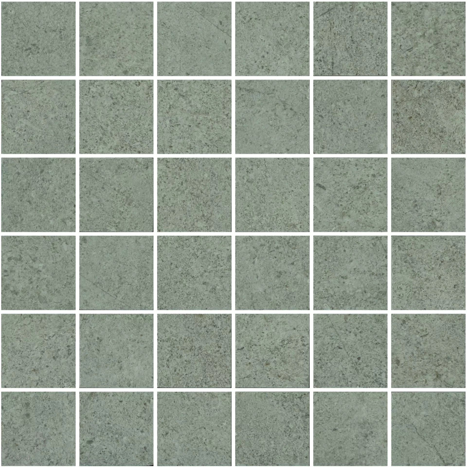 Bodenfliese,Wandfliese Cercom Archistone Grey Naturale Grey 1081853 natur 30x30cm Mosaik 5X5 rektifiziert