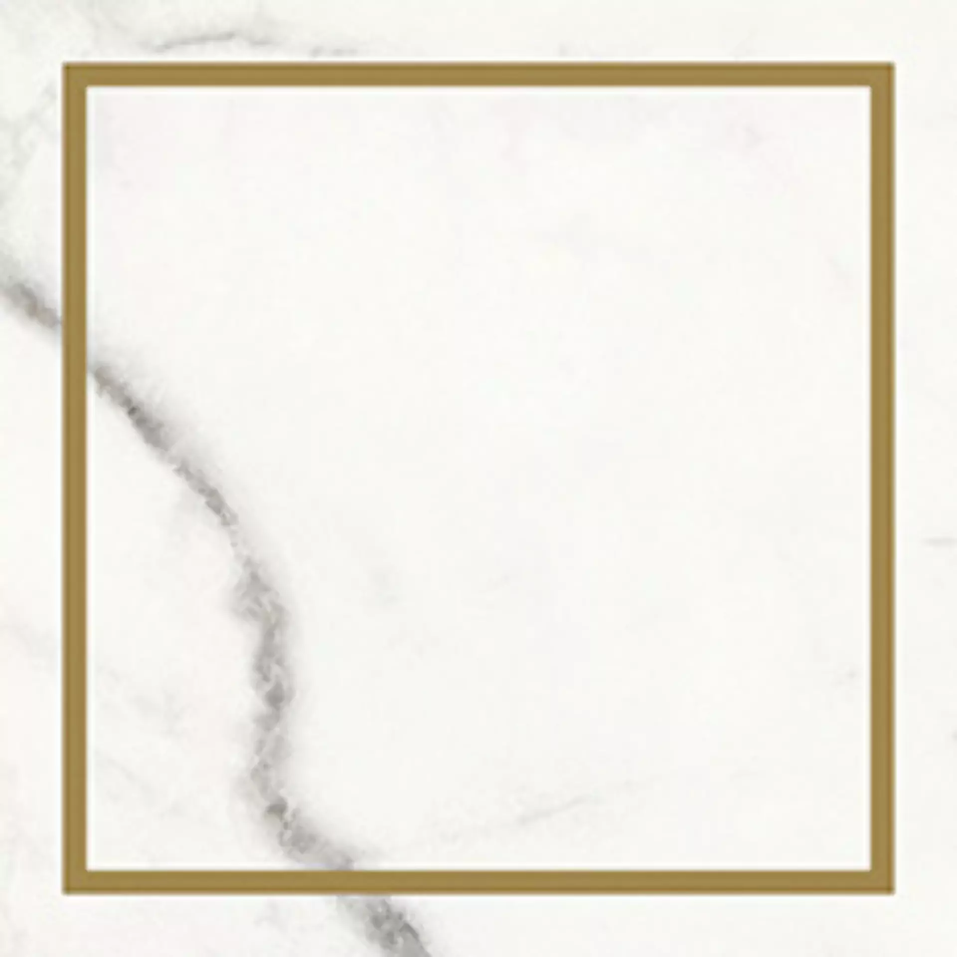 Wandfliese Villeroy & Boch Victorian White - Gold Glossy White - Gold 1222-MK0I glaenzend 20x20cm Dekor Single rektifiziert 10mm