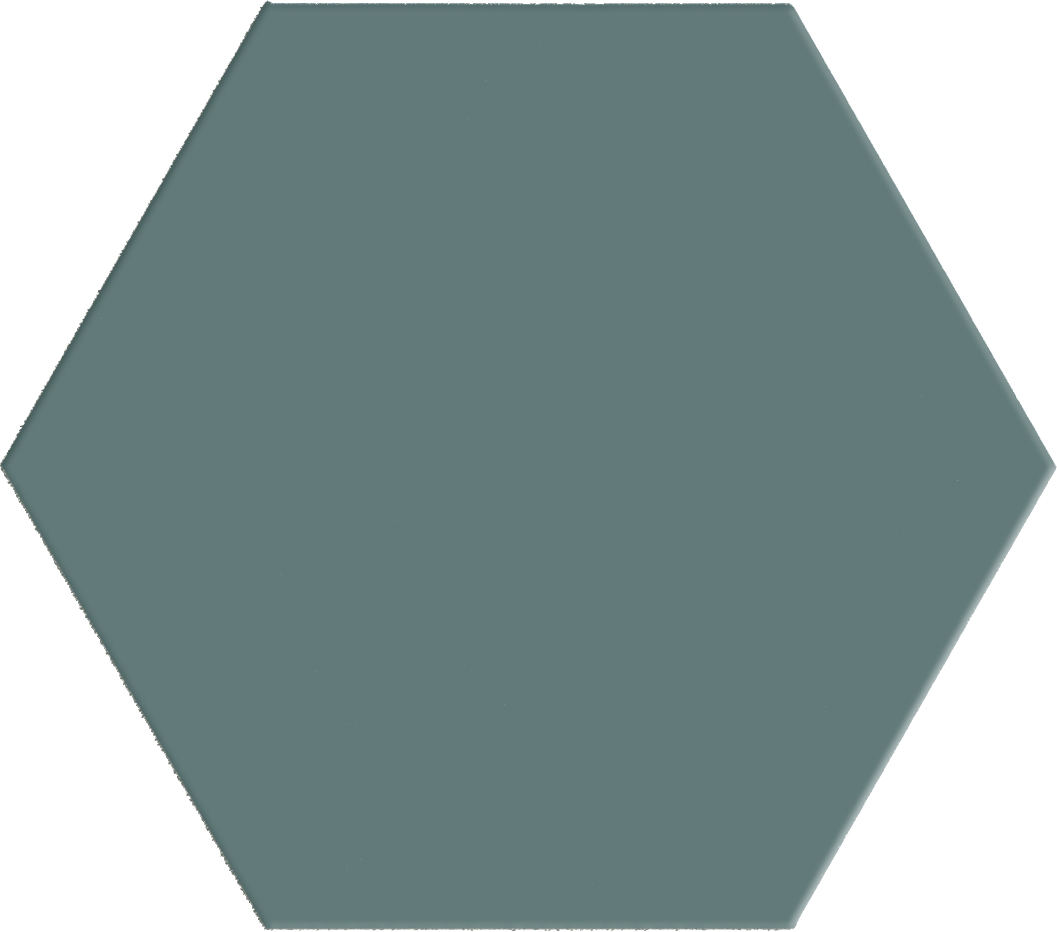 Terratinta Hexa Laurel Green Matt Hexagon TTHXF18N 14x16cm 8,5mm
