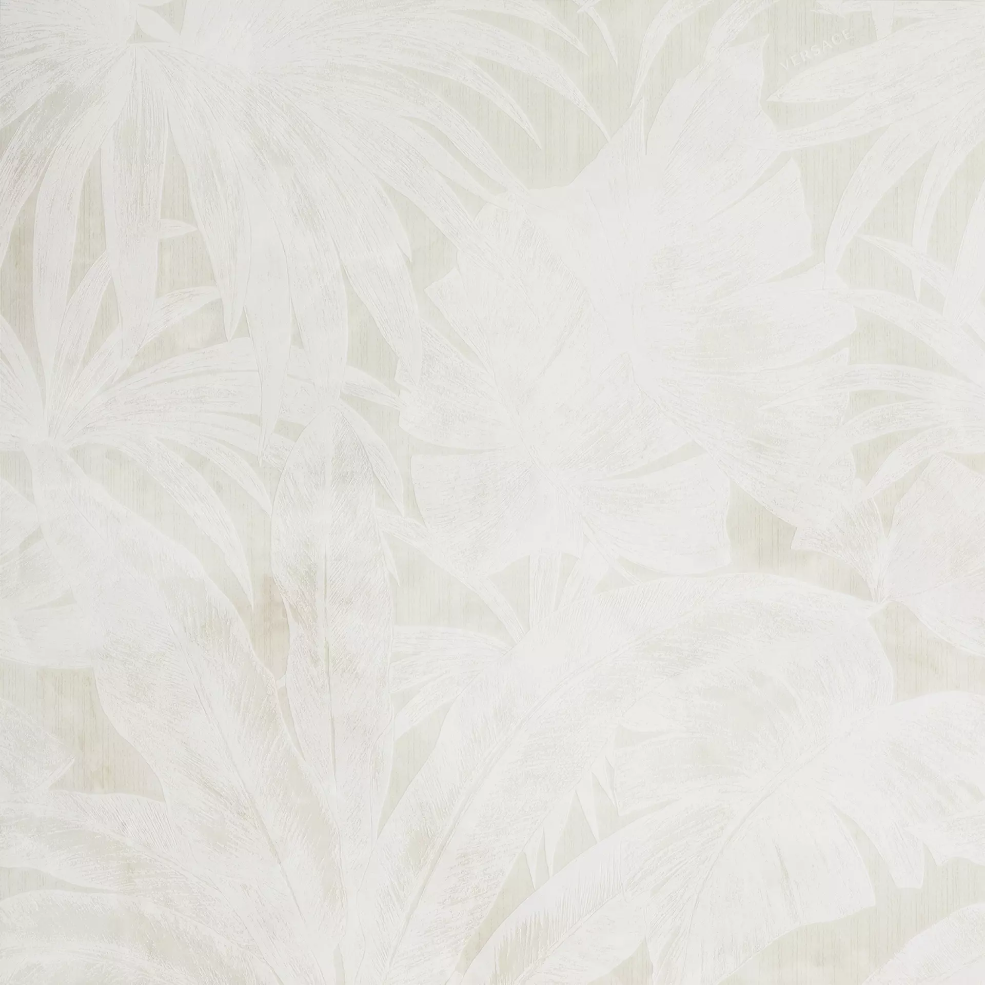 Versace Emote Crema Marfil - Bianco Lux Crema Marfil - Bianco G0262769 78x78cm Dekor Palme B rektifiziert 9,5mm