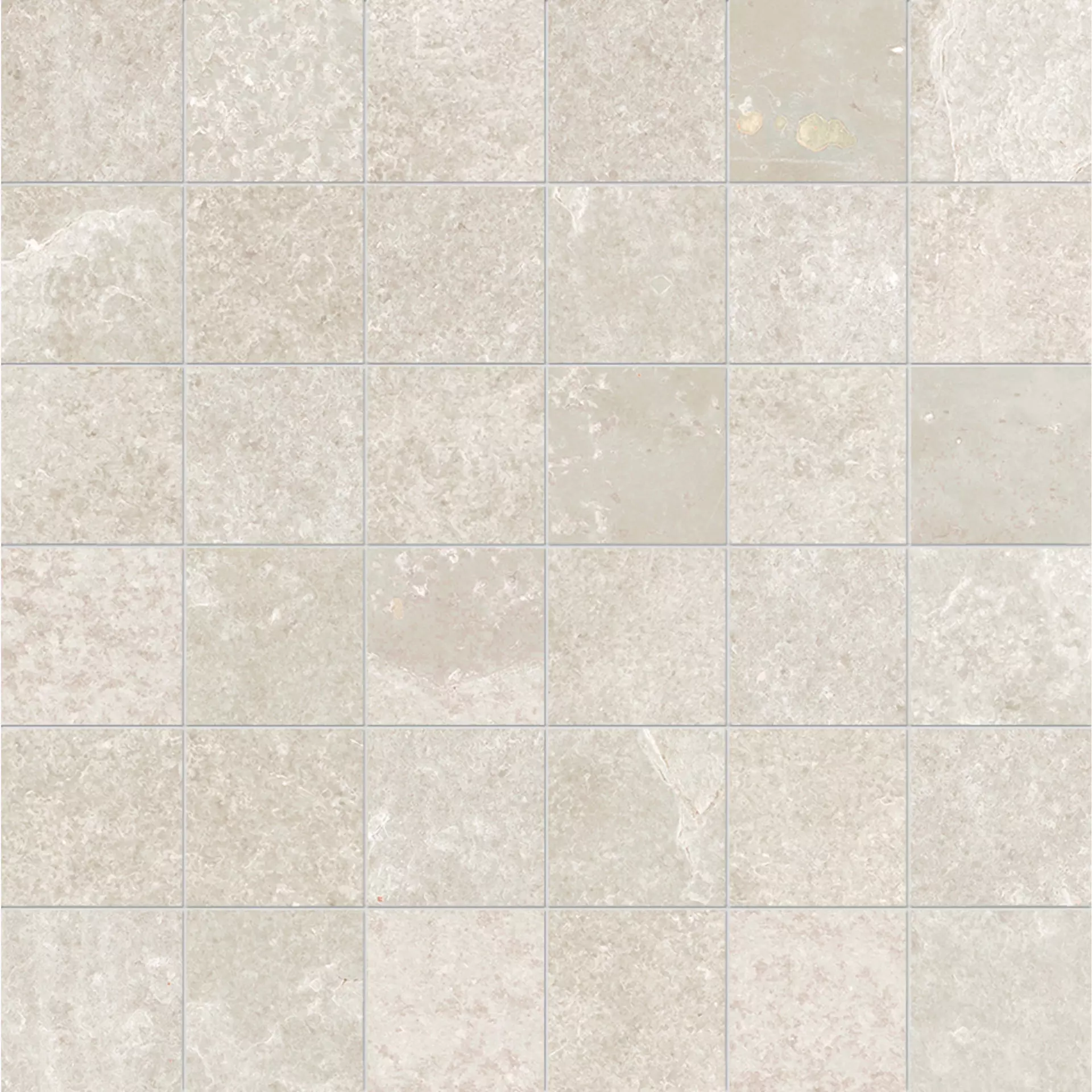Provenza Groove Hot White Naturale Mosaic 5x5 E3FR 30x30cm rectified 9,5mm