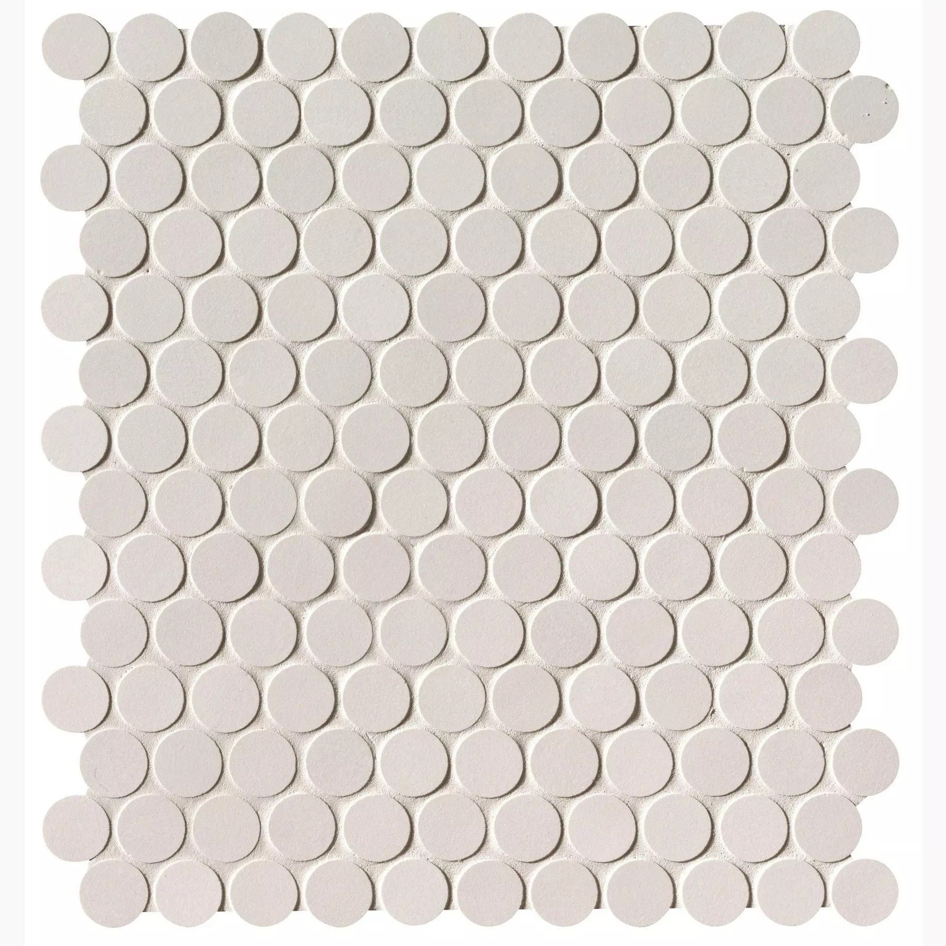 FAP Milano & Floor Bianco Matt Bianco fNSV matt 29,5x35cm Mosaik Round