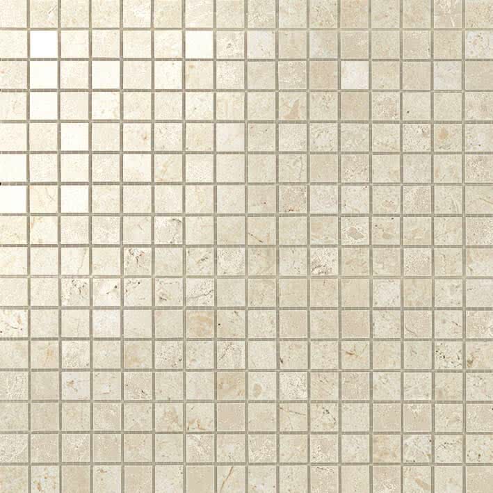 Atlasconcorde Marvel Stone Cream Prestige Lappato Mosaik AS3Q 30x30cm rektifiziert