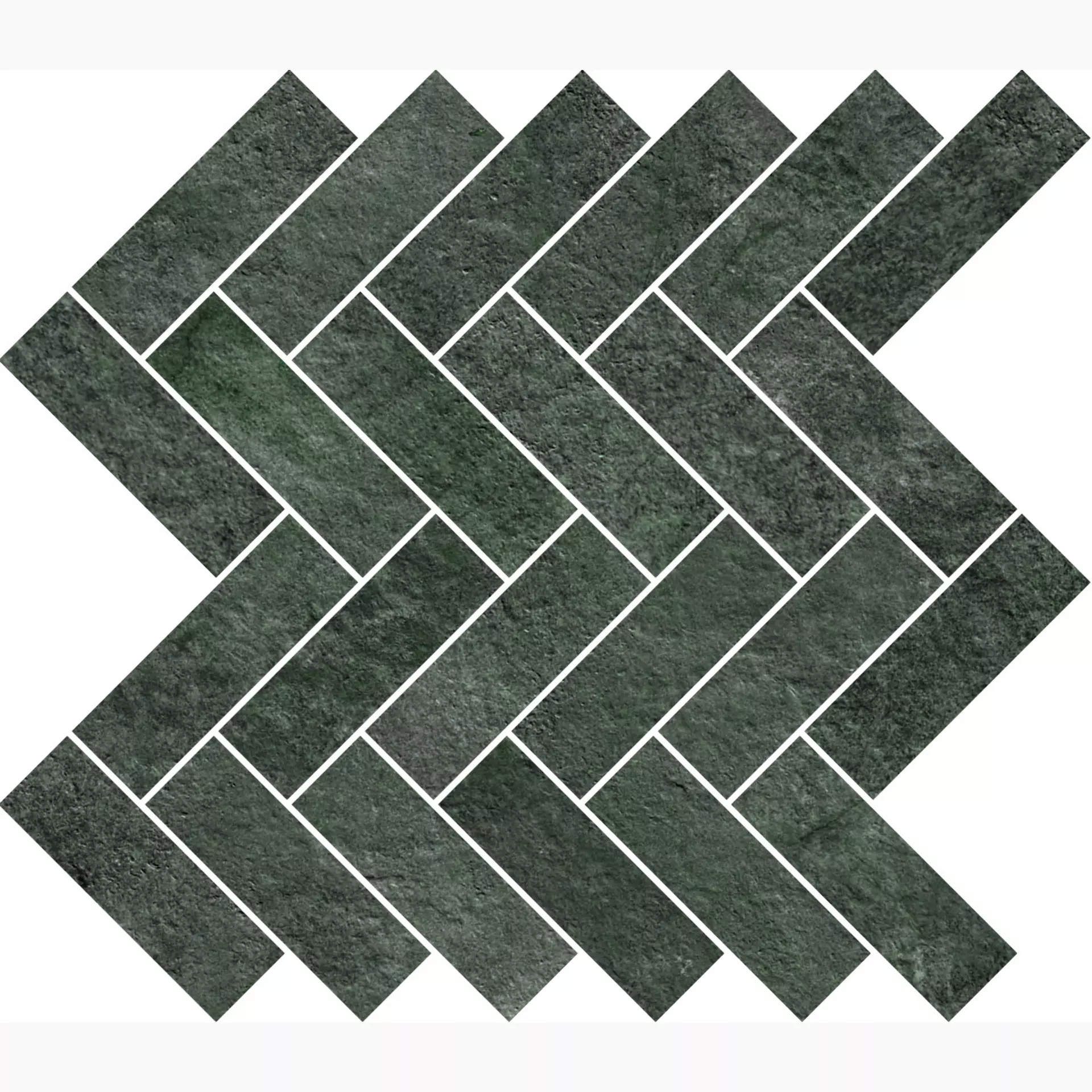 Ragno Stoneway Ardesia Antracite Naturale – Matt Mosaik Freccia R5WA 30x36cm 9,5mm