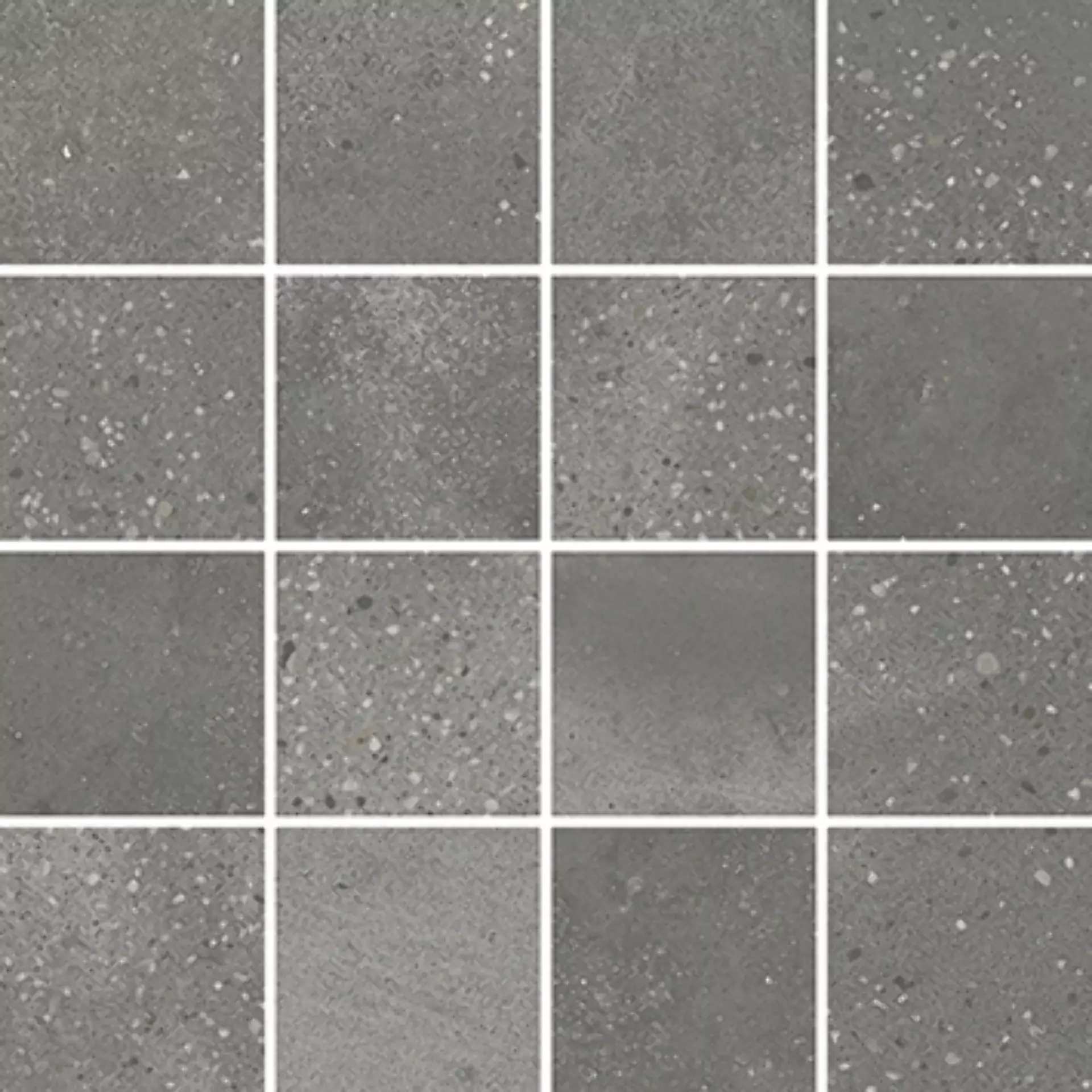 Wandfliese,Bodenfliese Villeroy & Boch Urban Jungle Dark Grey Matt Dark Grey 2013-TC90 matt 7,5x7,5cm Mosaik (7,5x7,5) rektifiziert 10mm