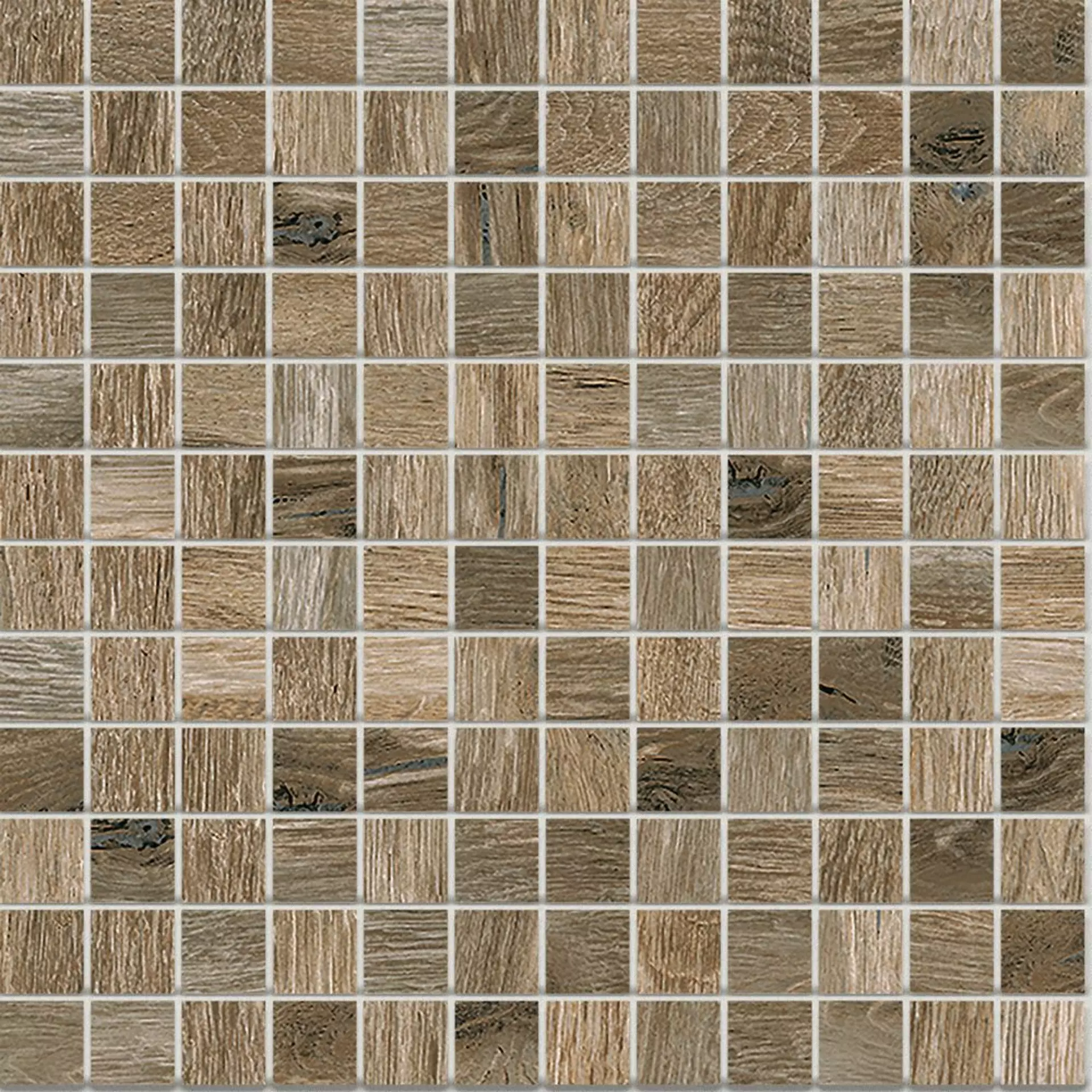 Monocibec Woodtime Iroko Naturale Mosaic su rete 0089531 30x30cm 9mm