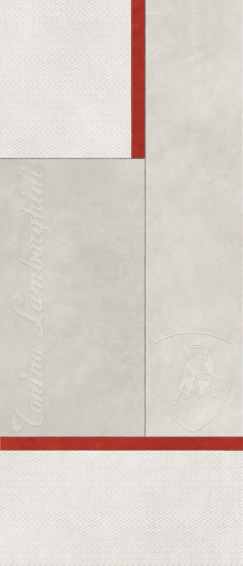 Tonino Lamborghini Korium White Naturale Red Square Logo 167572 naturale 120x280cm rectified 6mm