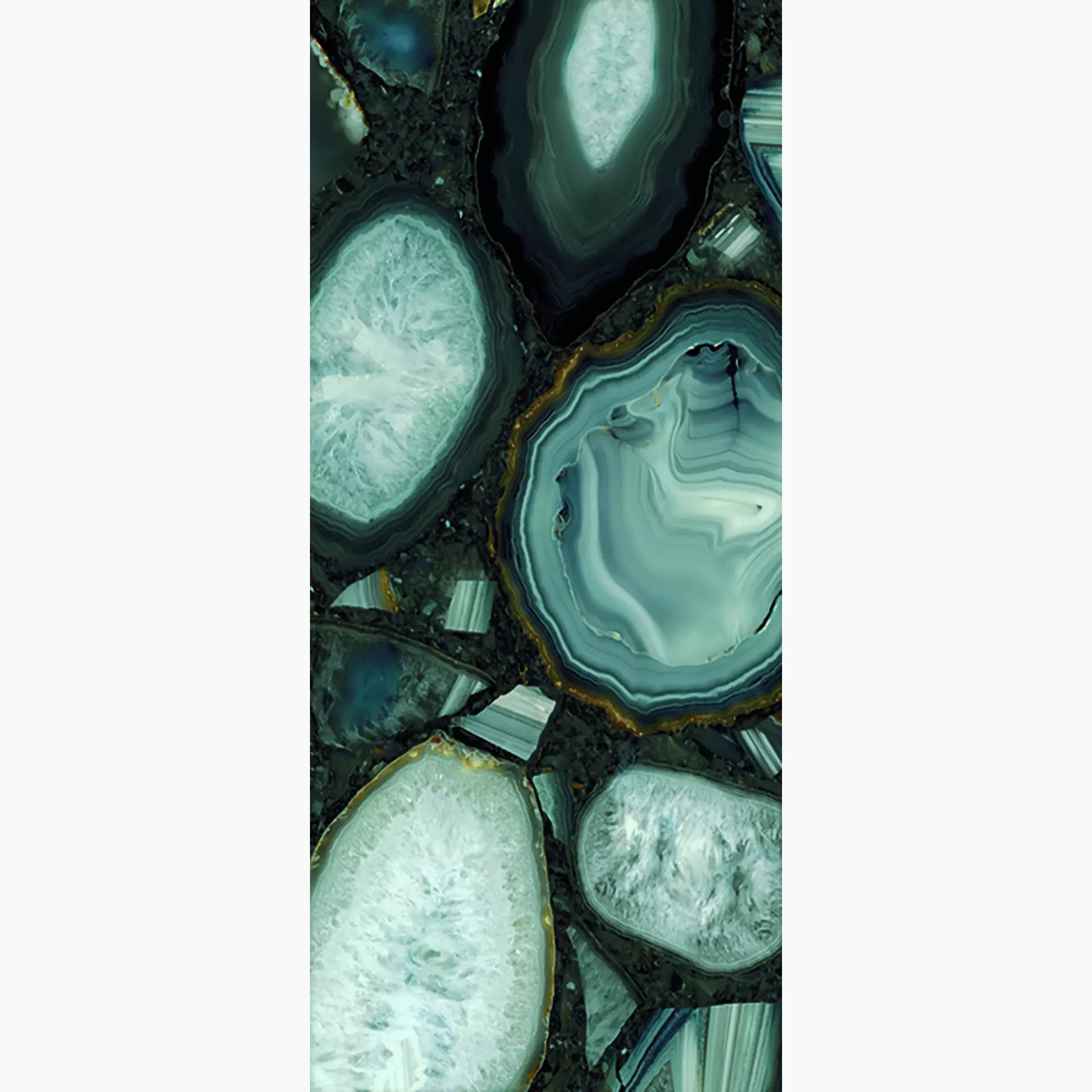 Emilceramica Tele Di Marmo Precious Crystal Azure Full Lappato Crystal Azure ELMM gelaeppt 120x278cm rektifiziert 6,5mm
