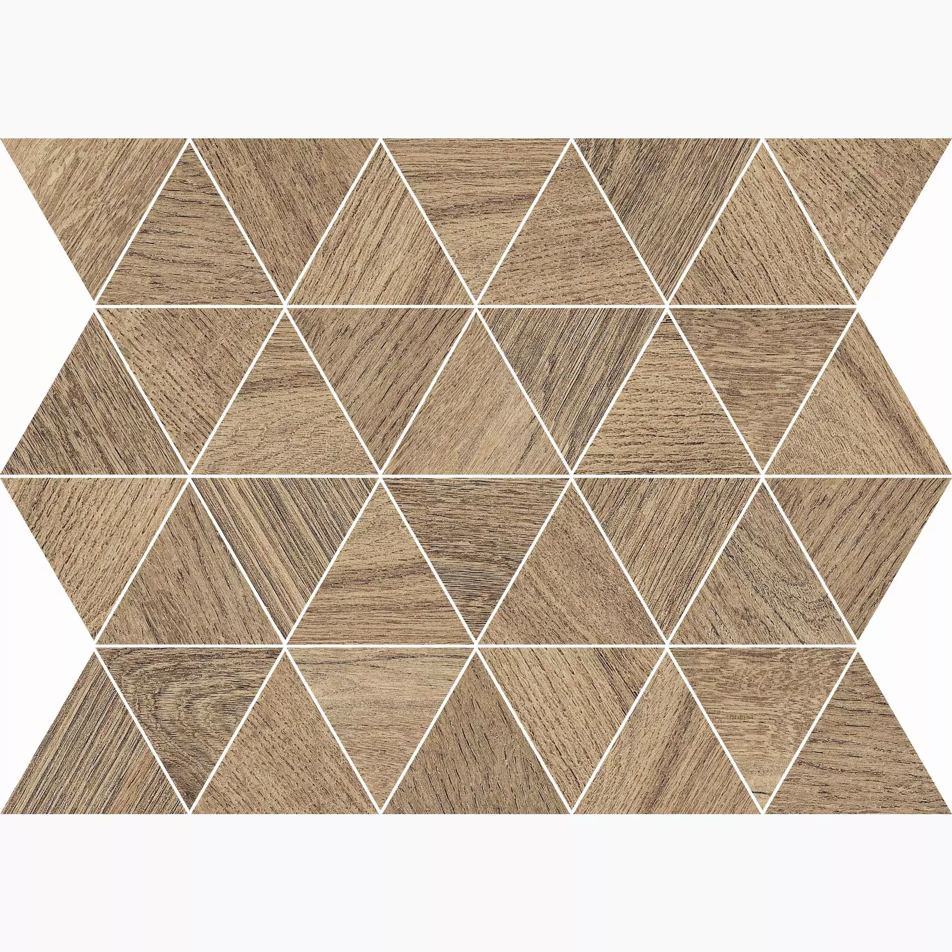 Flaviker Cozy Brown Naturale Mosaic Triangles PF60001283 26x34cm rectified 8,5mm