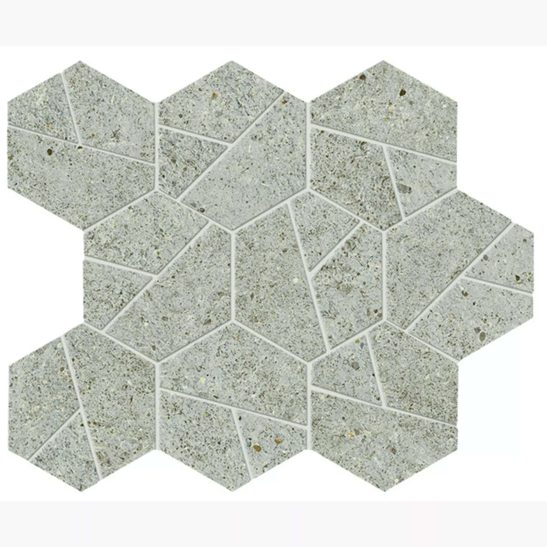 Atlasconcorde Boost Stone Pearl Matt Mosaic Hex A7CY rectified