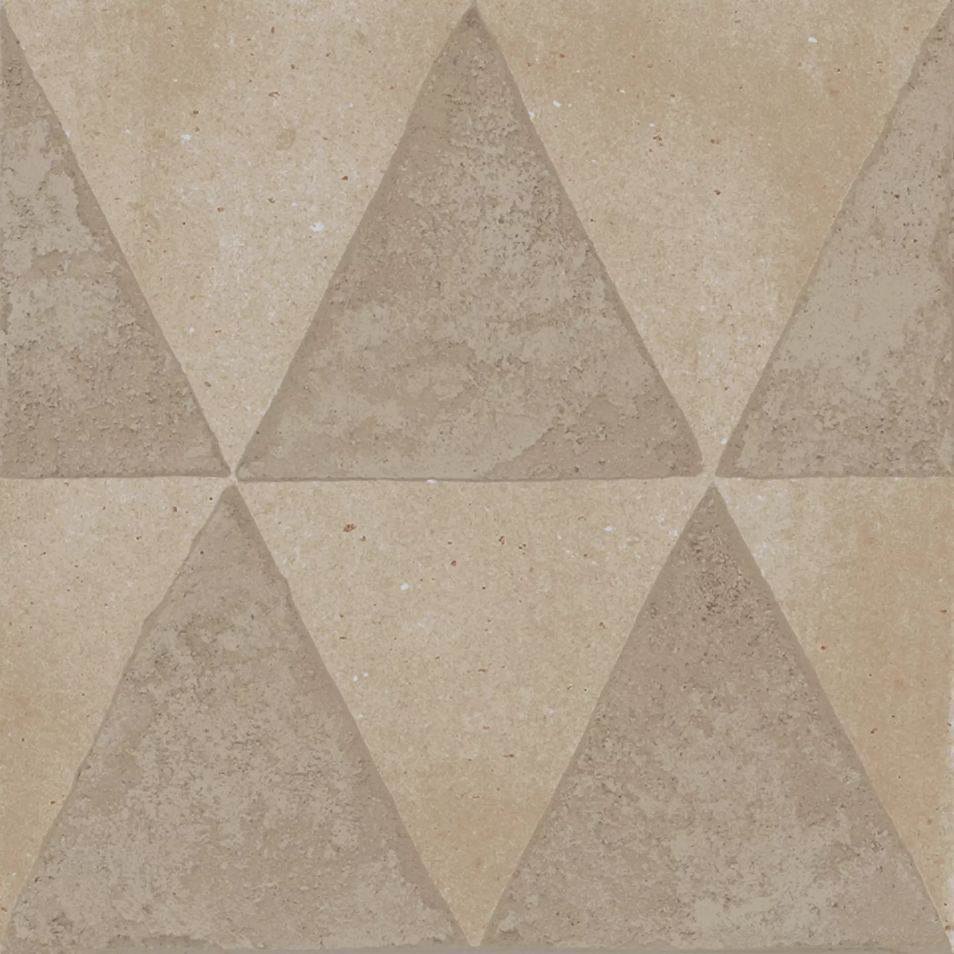 Marazzi Artcraft Sabbia Naturale – Matt Sabbia MH0U matt natur 20x20cm Dekor Dreiecke 10mm