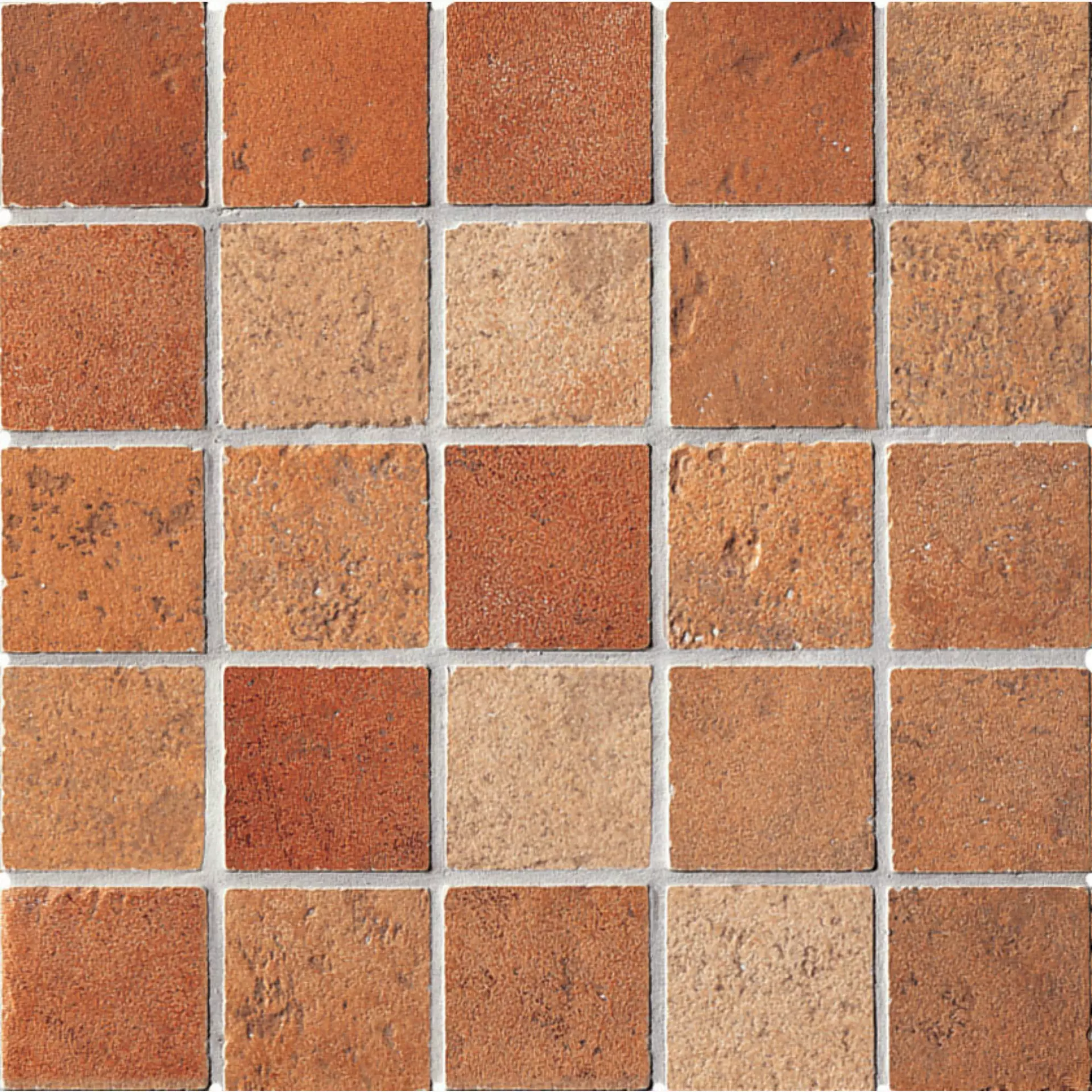 ABK Petraia Ocra – Cotto – Rosso Naturale Mosaik Quadretti A8525UM 33,3x33,3cm 8,5mm