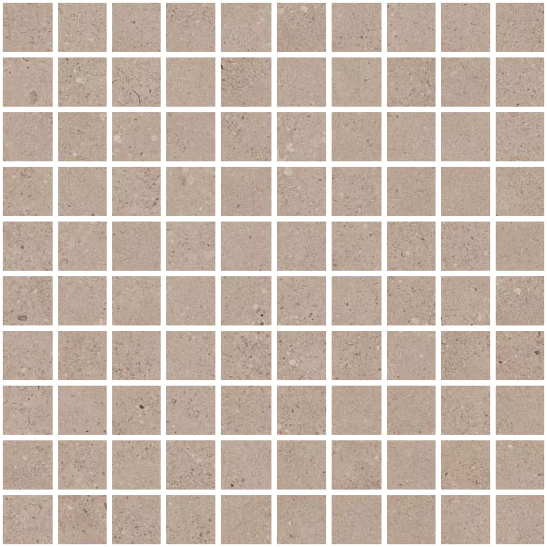 Sant Agostino Silkystone Taupe Natural Mosaic CSAMSLTA30 30x30cm rectified 10mm