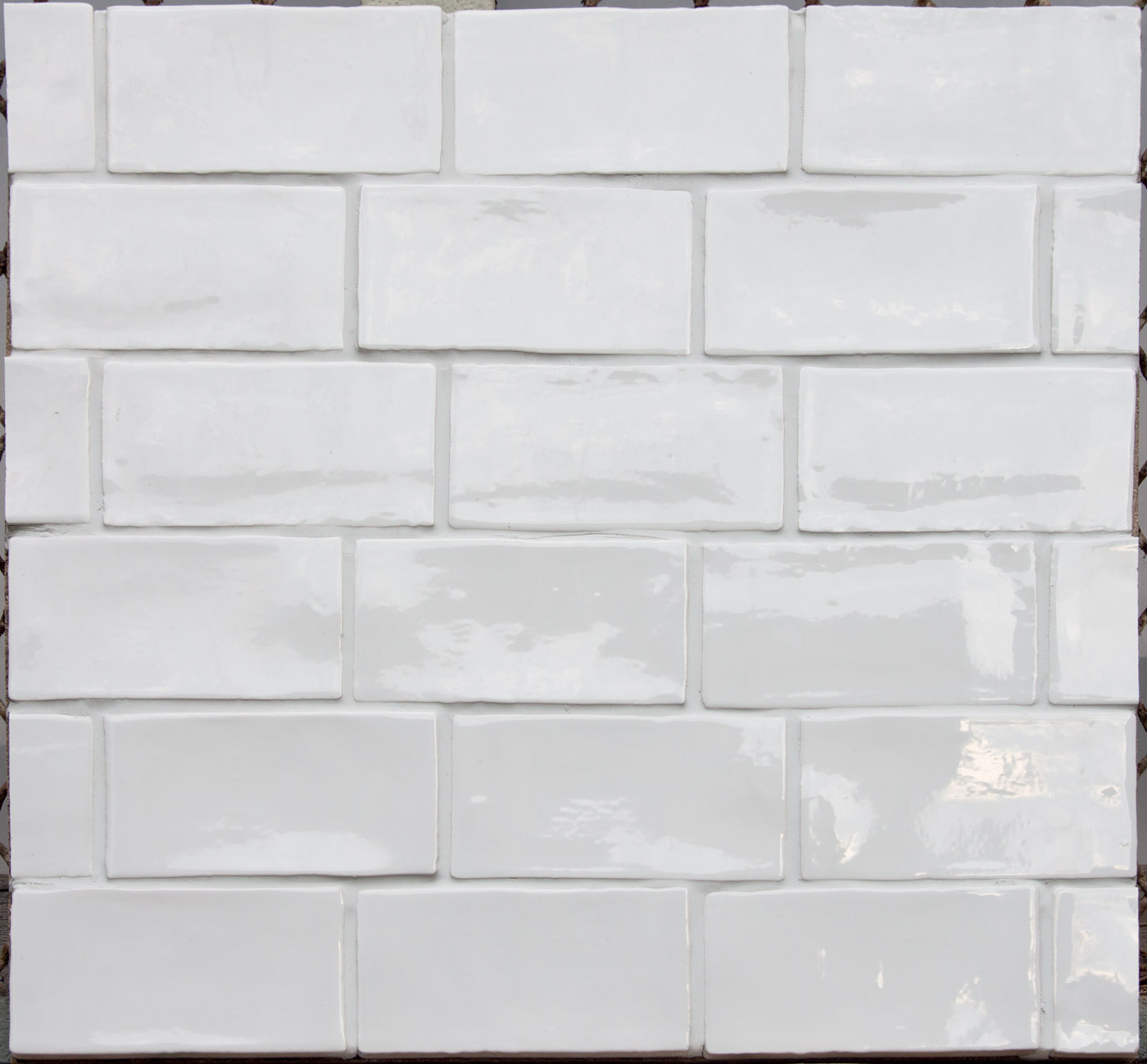 Wandfliese Terratinta Betonbrick Wall White Glossy White TTBB71WGW glaenzend 7,5x15cm 8mm