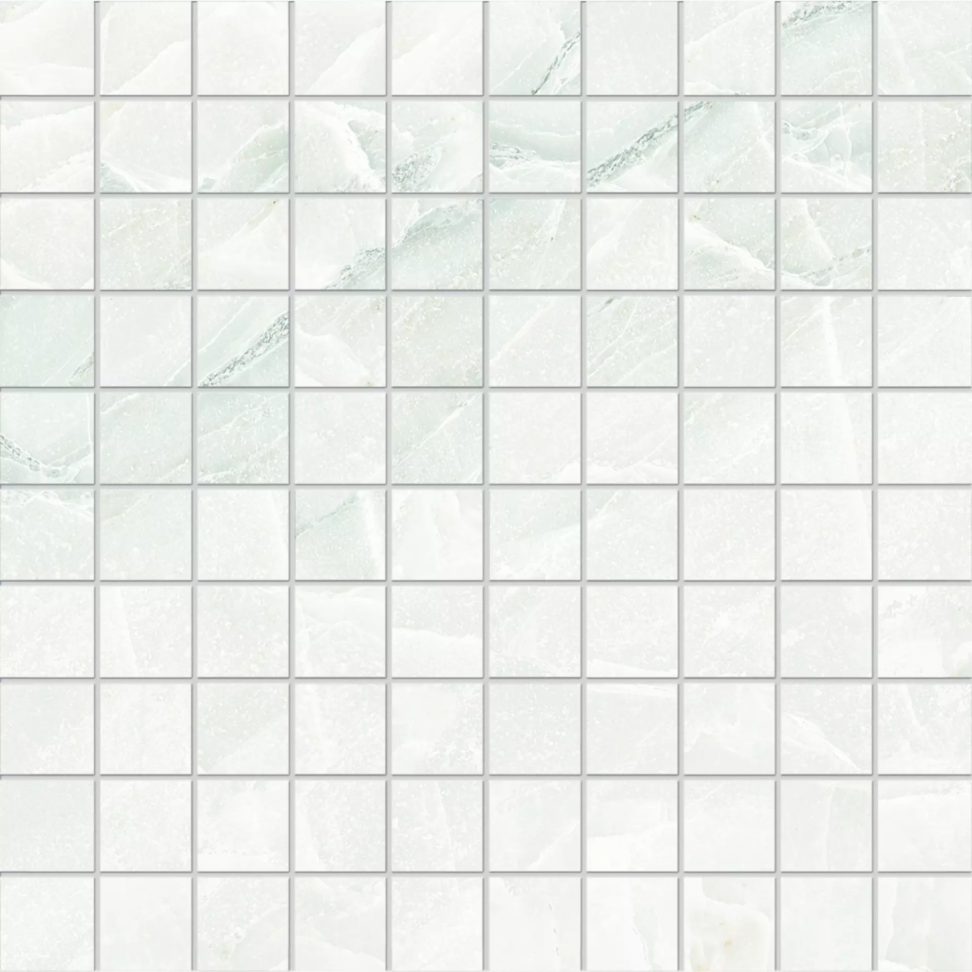 Emilceramica Tele Di Marmo Selection White Paradise Naturale White Paradise EK4S natur 30x30cm Mosaik 3x3 9,5mm