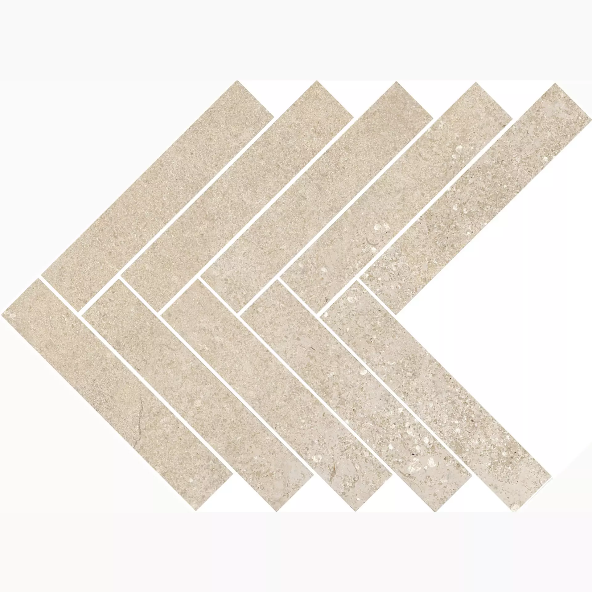 Ragno Kalkstone Sand Mosaik Freccia RANU 44,9x61,6cm 9,5mm