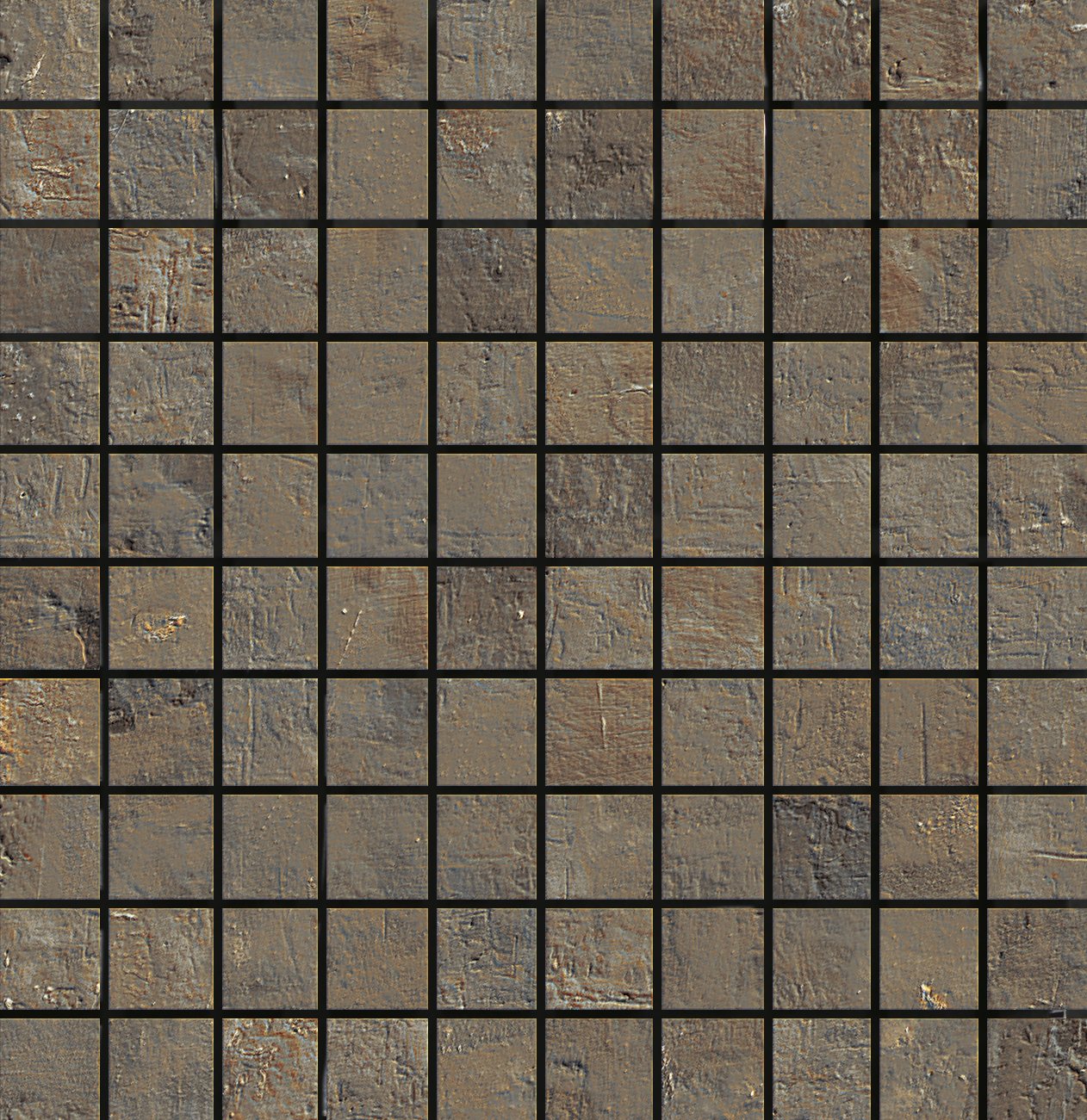 La Fabbrica Artile Copper Naturale Copper 156324 natur 30x30cm Mosaik rektifiziert 8,8mm