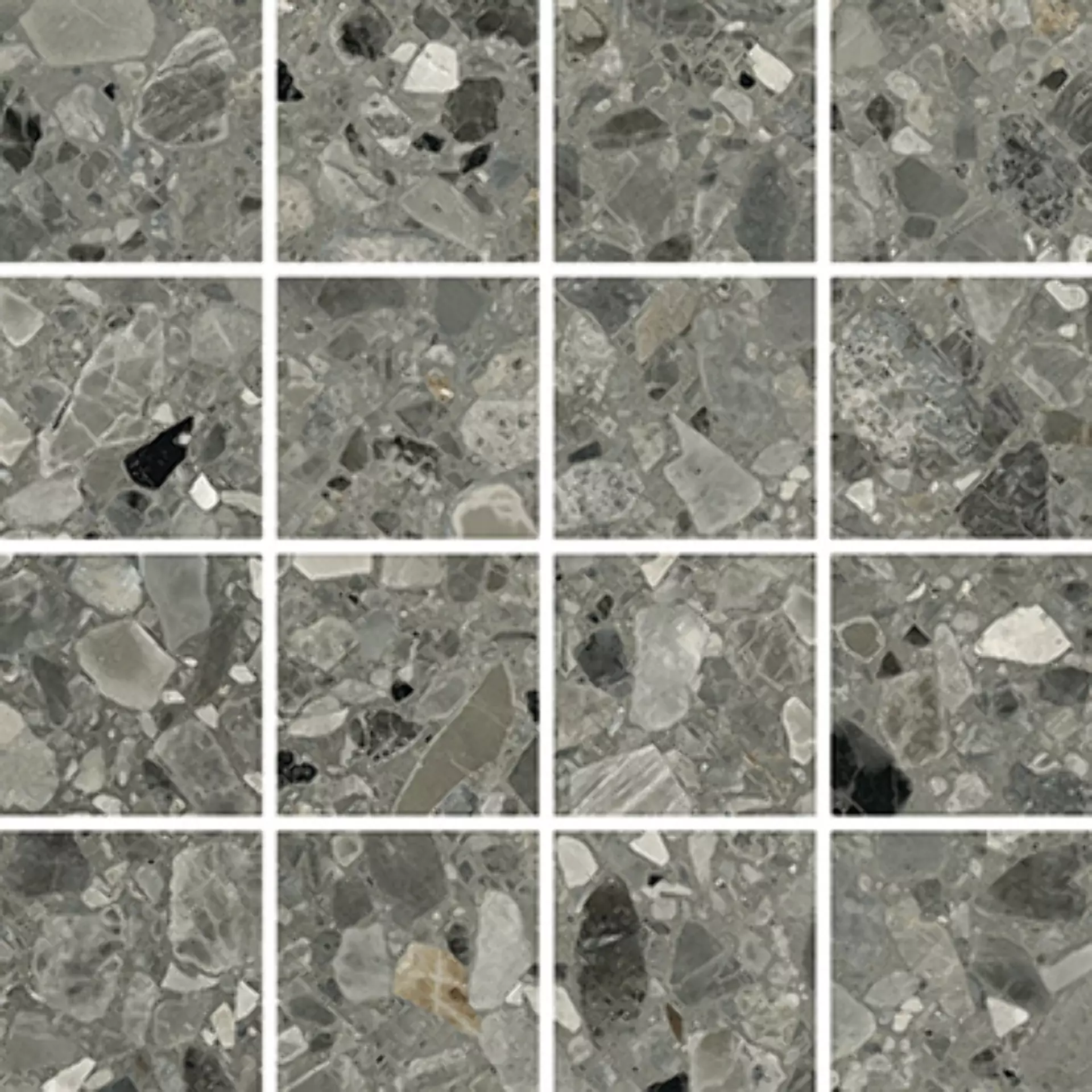 Wandfliese,Bodenfliese Villeroy & Boch Code 2 Rock Dark Matt Rock Dark 2013-SN62 matt 7,5x7,5cm Mosaik (7,5x7,5) rektifiziert 9mm