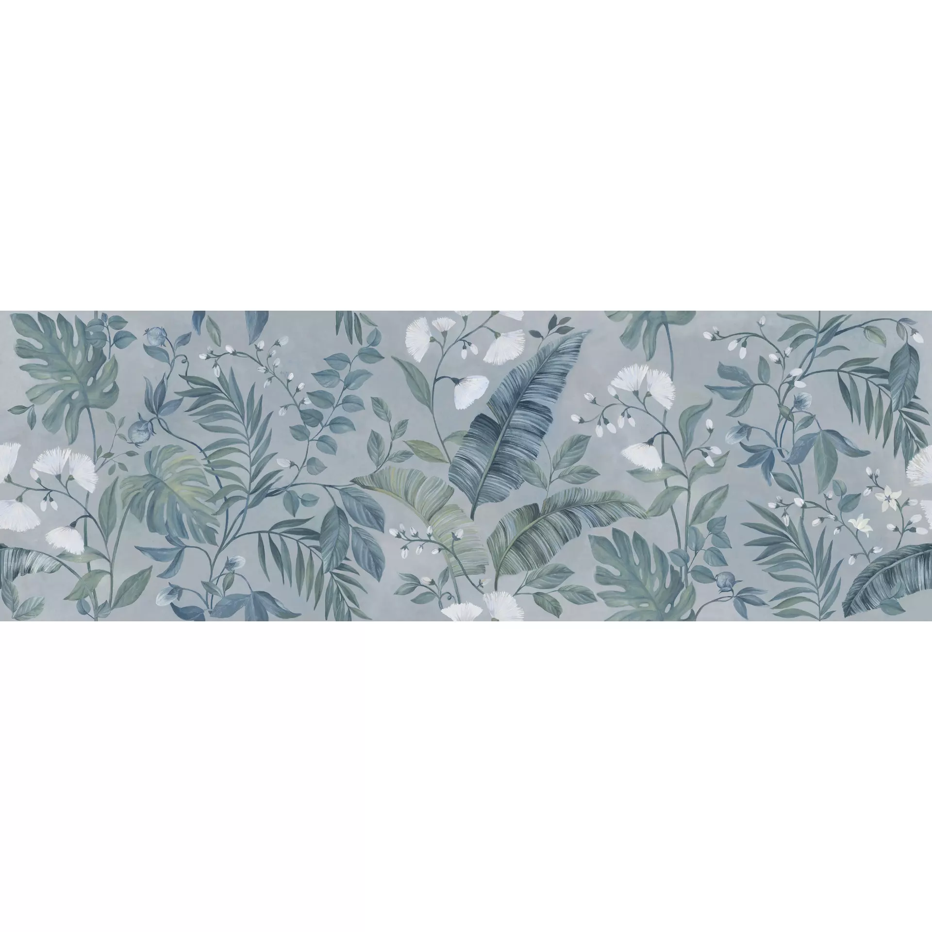 Wandfliese Marazzi White Deco White Semi – Matt White MEN7 semimatt 60x180cm Dekor Frond Touch 7mm