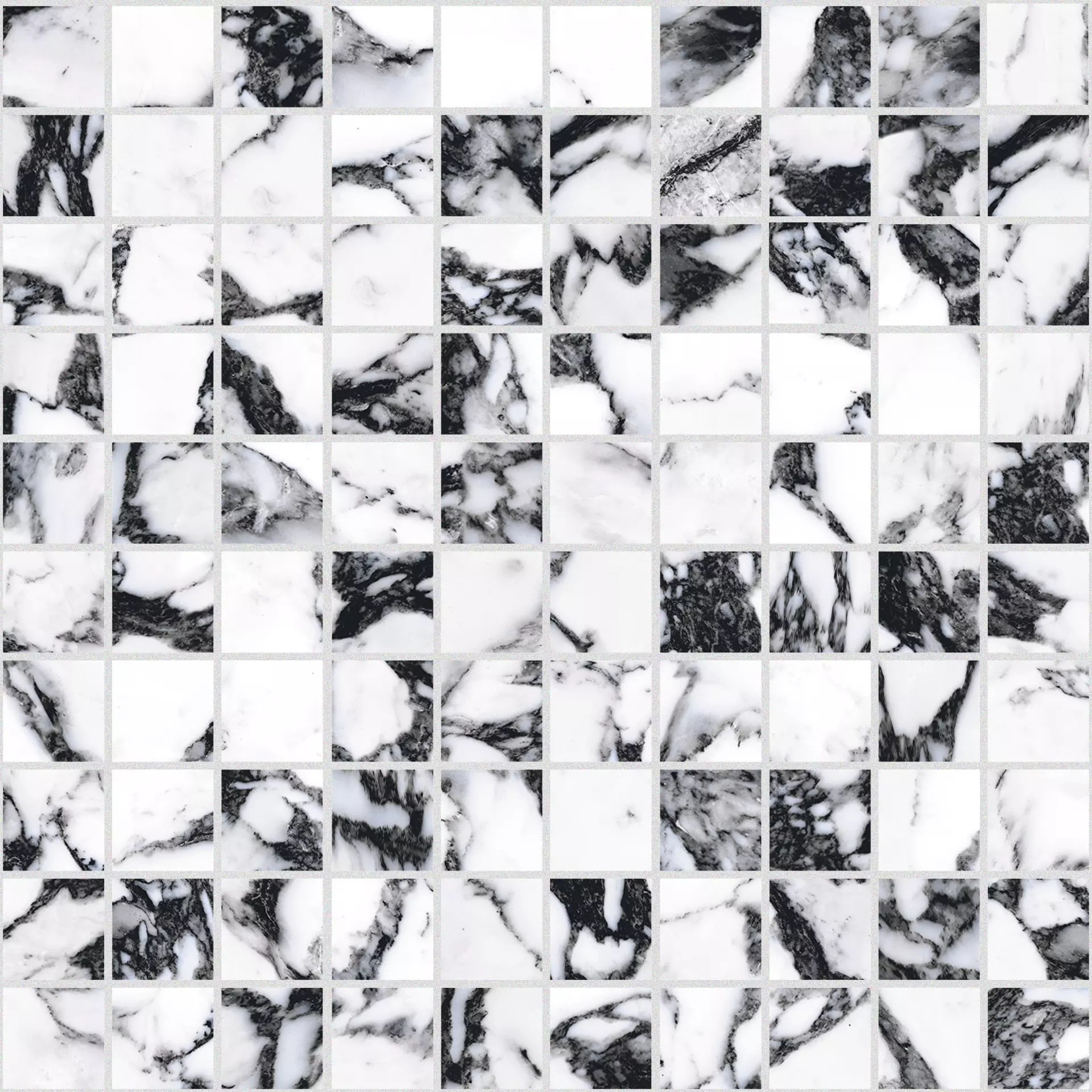 Florim B&W Marble Pebble Naturale – Matt Mosaic 3x3 767390 3x3cm rectified 9mm