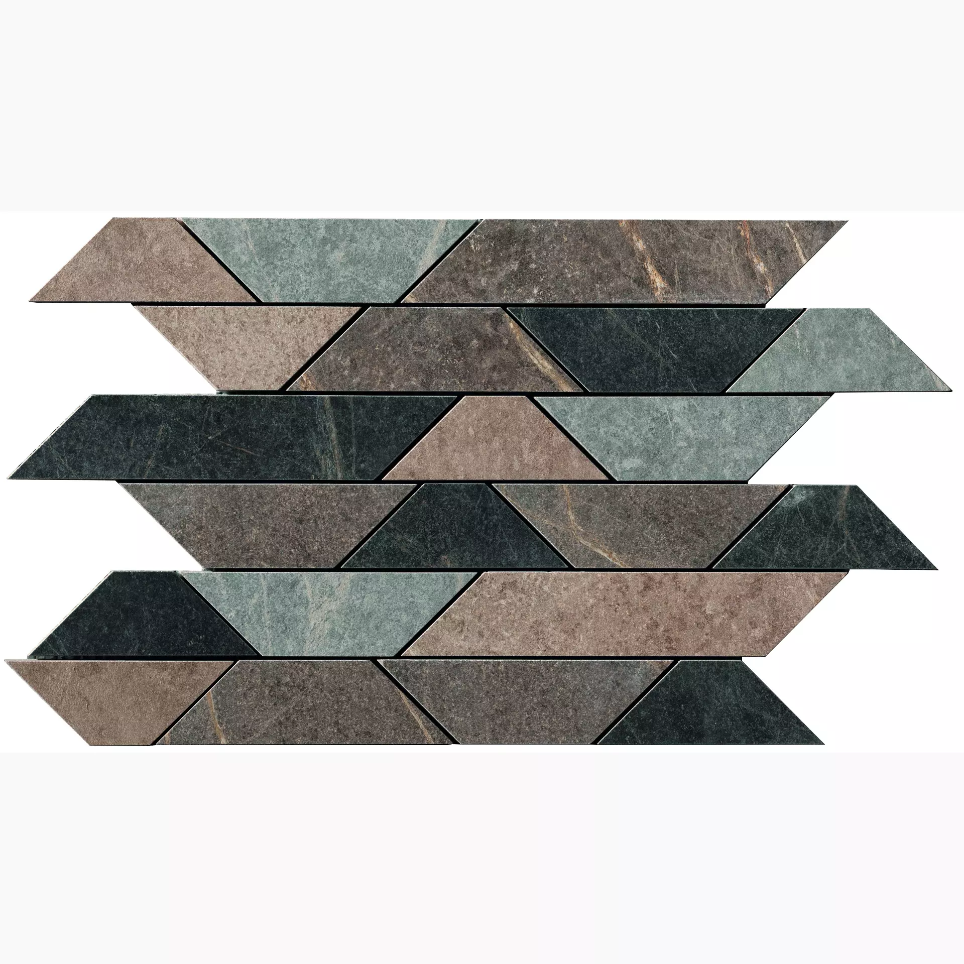 Bodenfliese,Wandfliese Cercom Soap Stone Mix Naturale Mix 1070921 natur 30x42cm Mosaik Mix rektifiziert