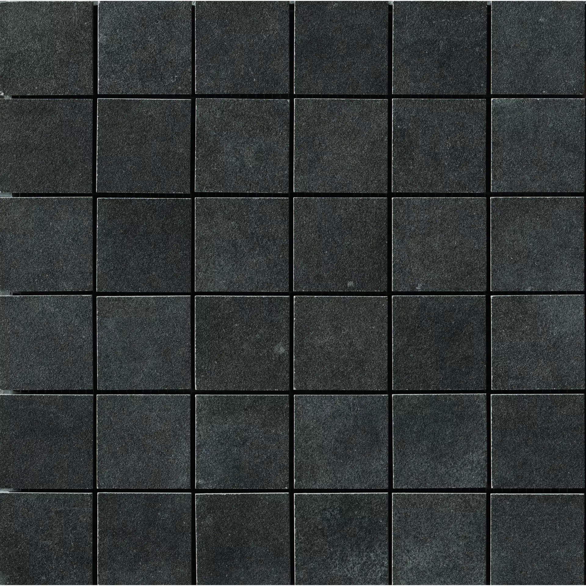 Bodenfliese,Wandfliese Cercom Square Black Naturale Black 1065078 natur 30x30cm Mosaik 5X5 rektifiziert