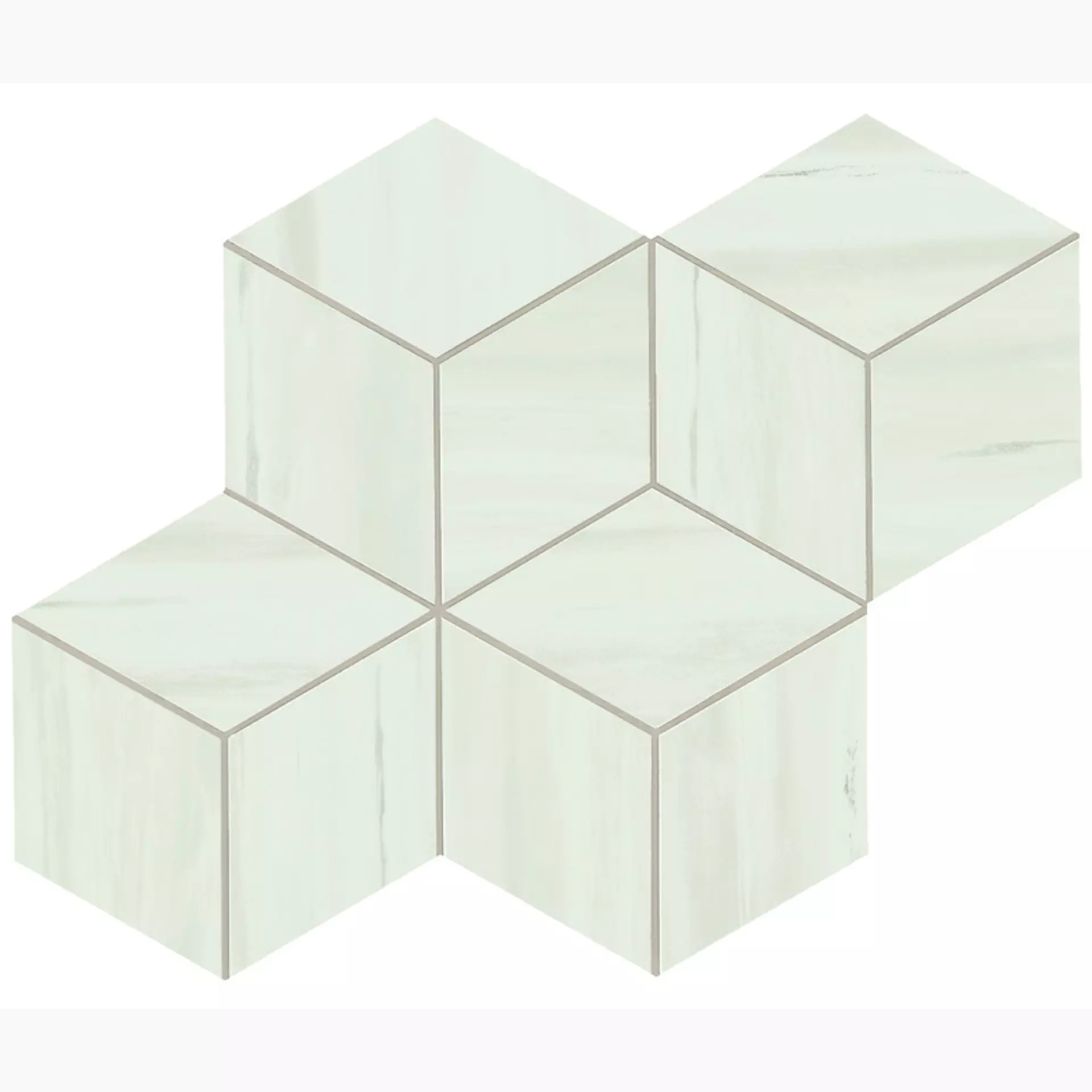 Atlasconcorde Marvel Stone Bianco Dolomite Lappato Bianco Dolomite AS2G gelaeppt 30x35cm Mosaik Hexagon rektifiziert