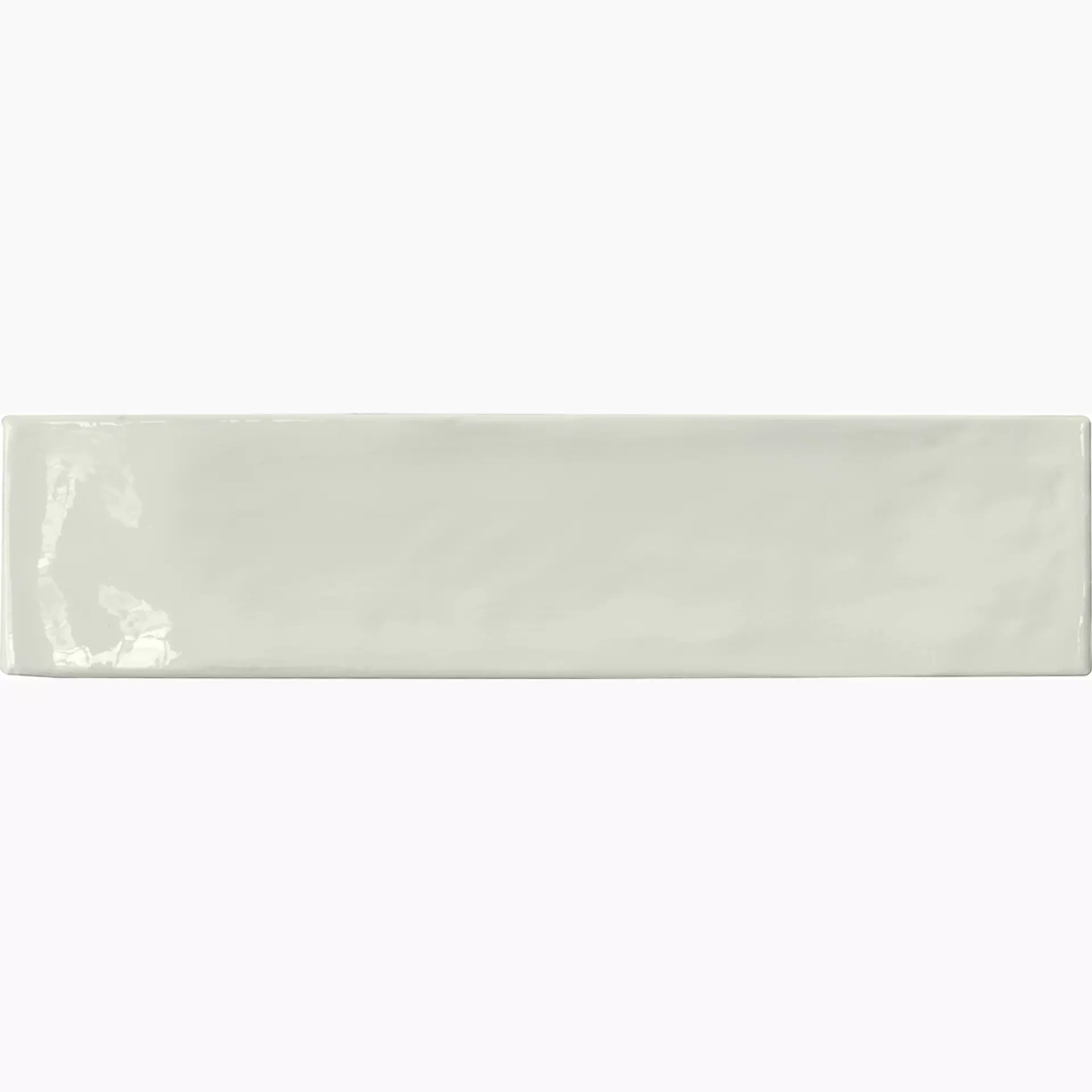 Emilceramica Totalook Bianco Lux Bianco EH6D glaenzend 6x24cm Brick 9,5mm