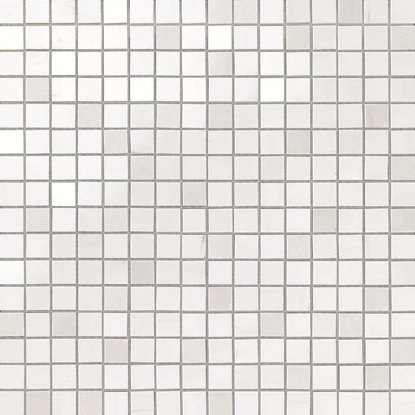 Atlasconcorde Marvel Stone Bianco Dolomite Lucido Mosaik Q 9MQB 30,5x30,5cm rektifiziert