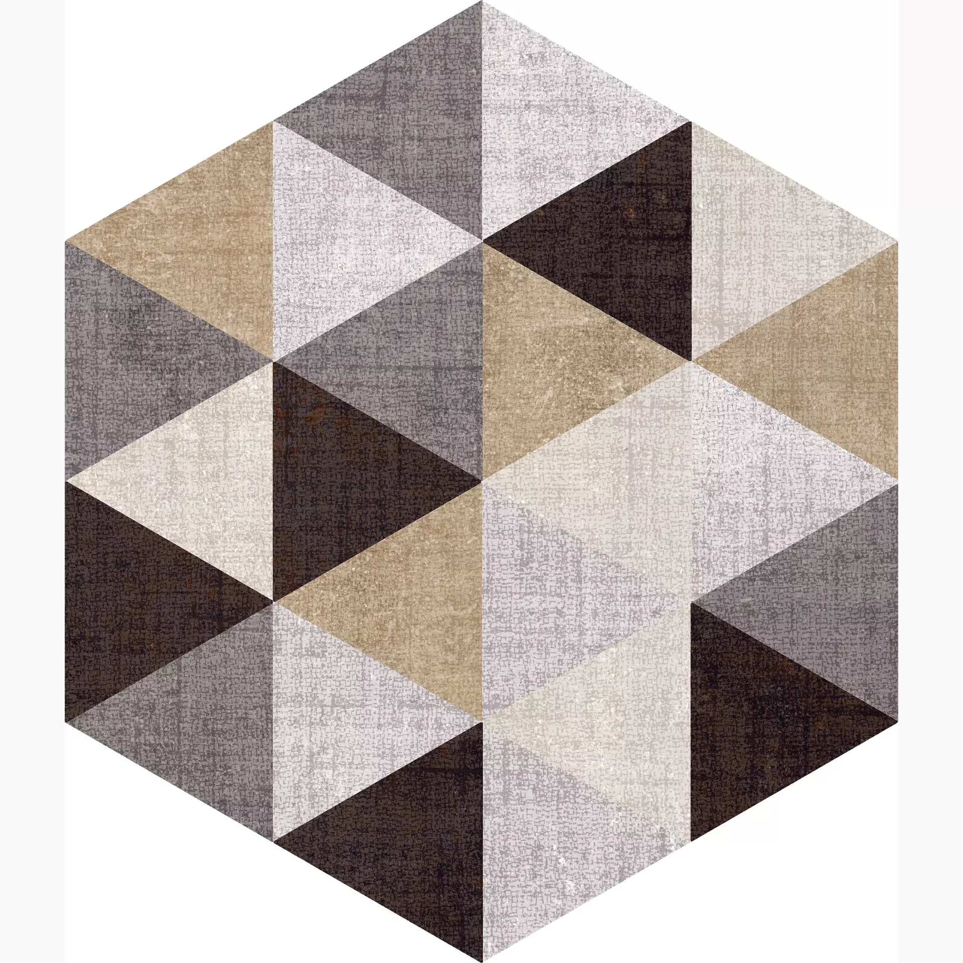Marcacorona Textile Mix Naturale – Matt Triangle Esagona D627 21,6x25cm 9mm