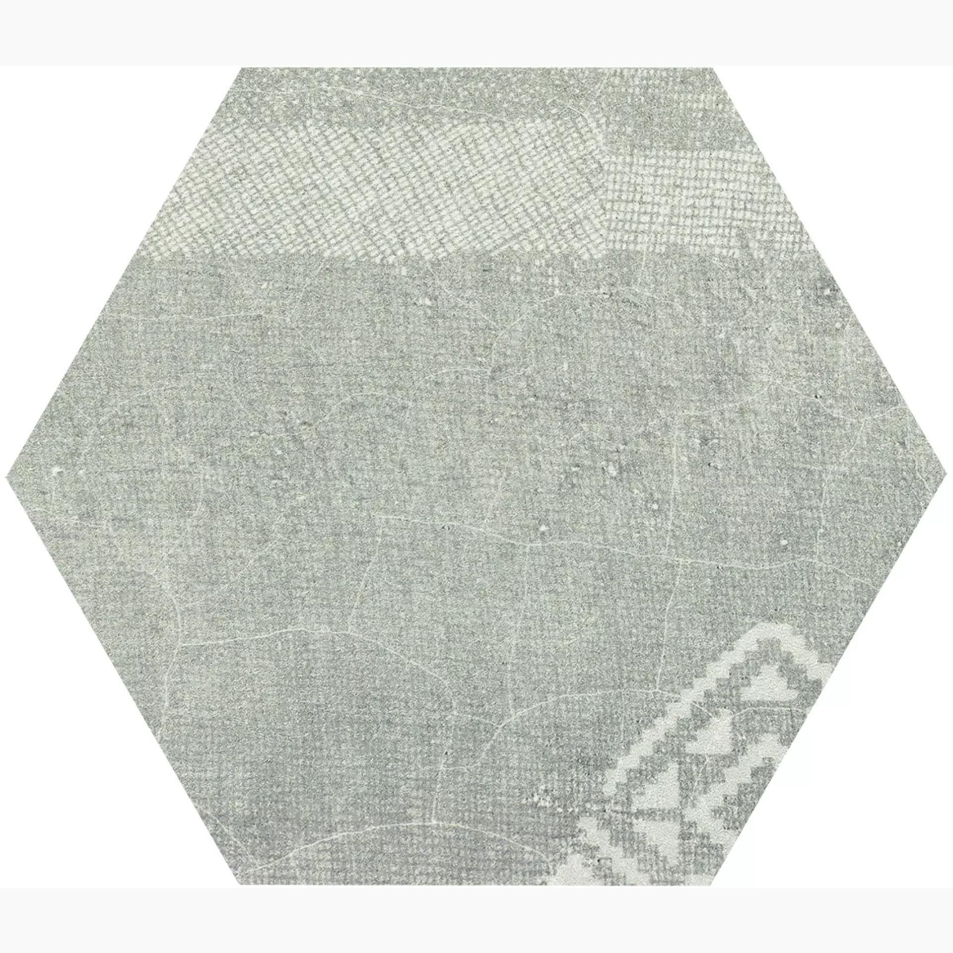Provenza Gesso Pearl Grey Naturale Esagona Patchwork E3F2 25,5x29,4cm 9,5mm