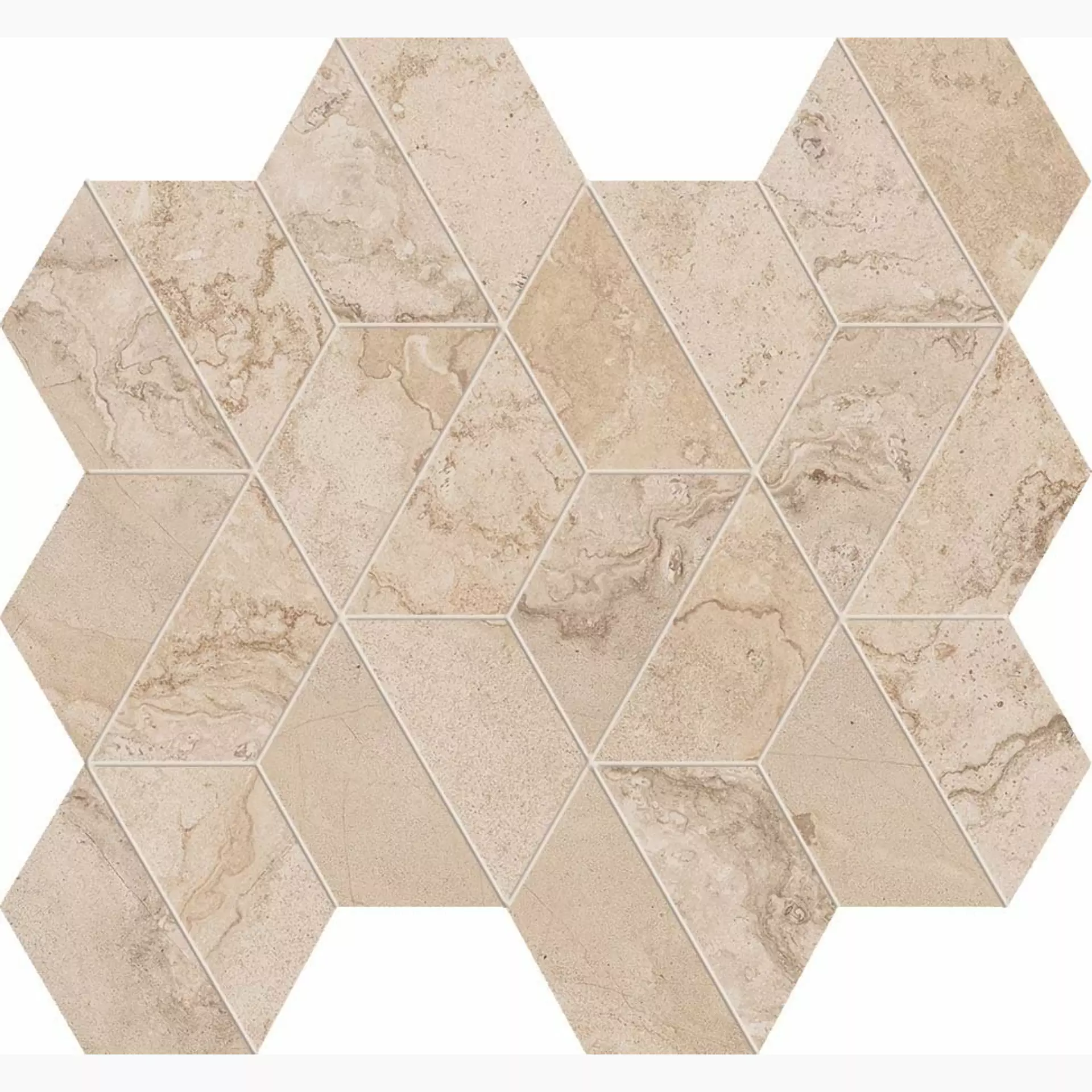 ABK Alpes Wide Sand Naturale Mosaic Enigma PF60000291 30x34cm rectified 8,5mm