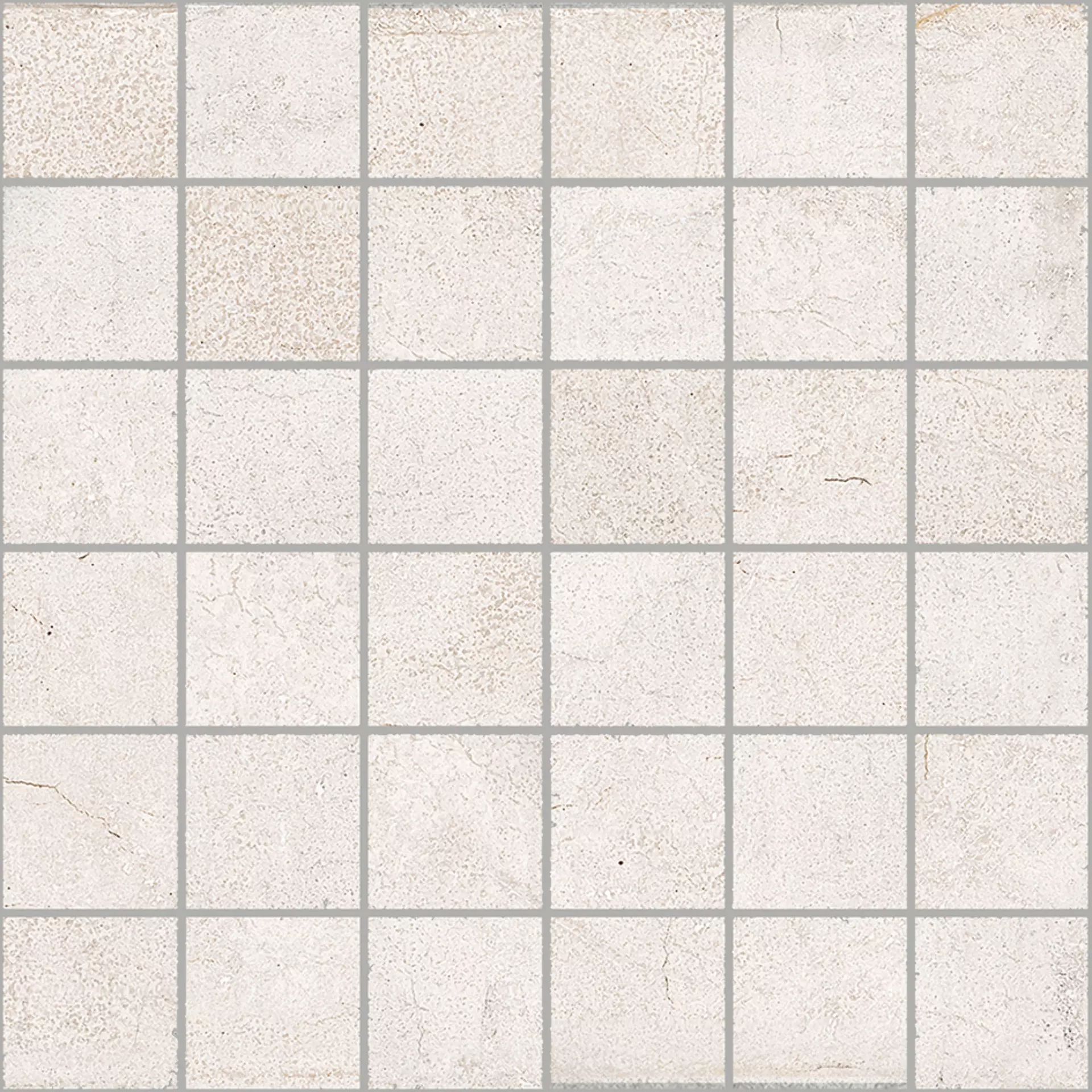 Sant Agostino Set Concrete White Natural Concrete White CSAMSCWH30 natur 30x30cm Mosaik rektifiziert 10mm