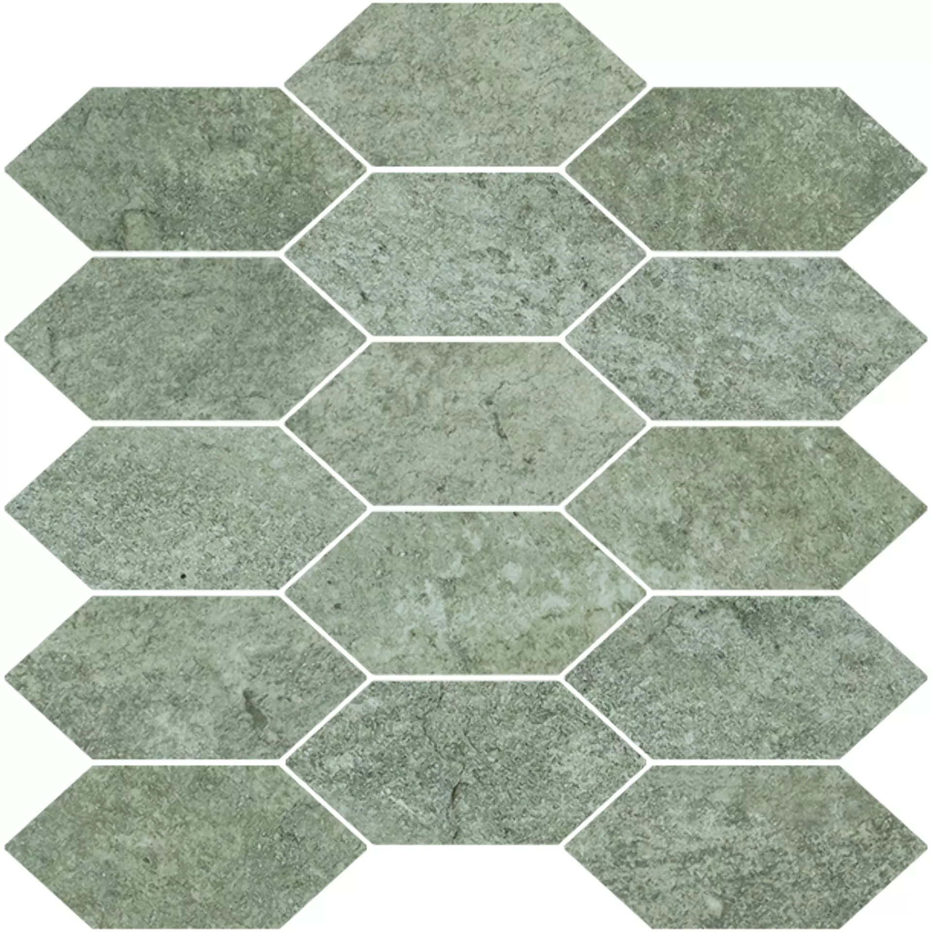 Bodenfliese,Wandfliese Cercom Absolute Grey Naturale Grey 1076681 natur 30x30cm Mosaik Losanga rektifiziert