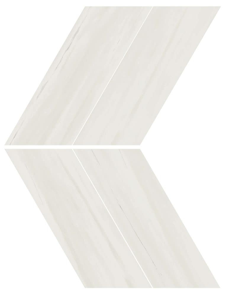 Atlasconcorde Marvel Stone Bianco Dolomite Lappato Chevron AS1Q 22,5x22,9cm rektifiziert
