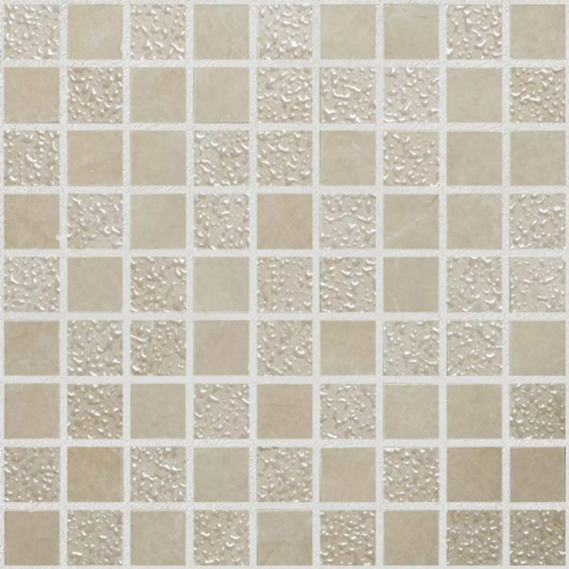 MGM Lux Gold Lux Gold LUXGOLMOSGLO glaenzend 25x25cm Mosaik Glossy 9mm