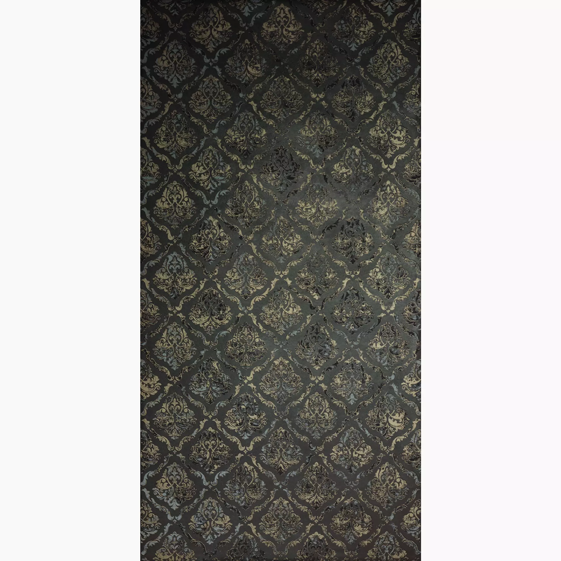 Wandfliese Cercom Infinity Moka – Gold Wax Moka – Gold 1073832 60x120cm Dekor Damasco rektifiziert