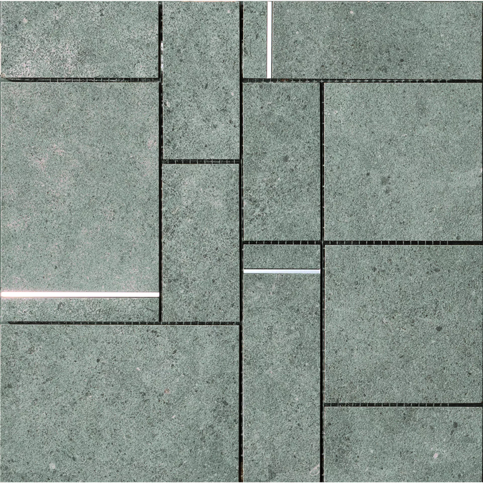 Bodenfliese,Wandfliese Cercom Square Grey Home Grey 1065089 30x30cm Mosaik Square rektifiziert