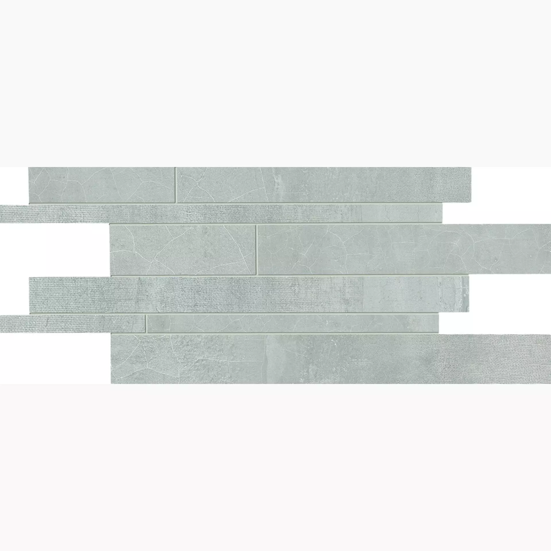 Provenza Gesso Pearl Grey Naturale Mosaic Borders Sfalsati E3ER 30x60cm 9,5mm