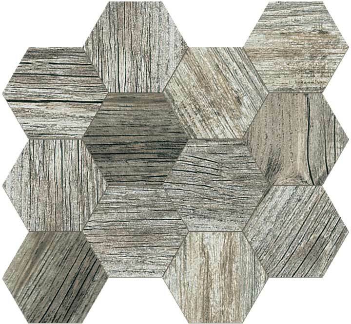 Novabell Time Design Silver Naturale Mosaic Hexagon TMG117K 31,5x36,5cm