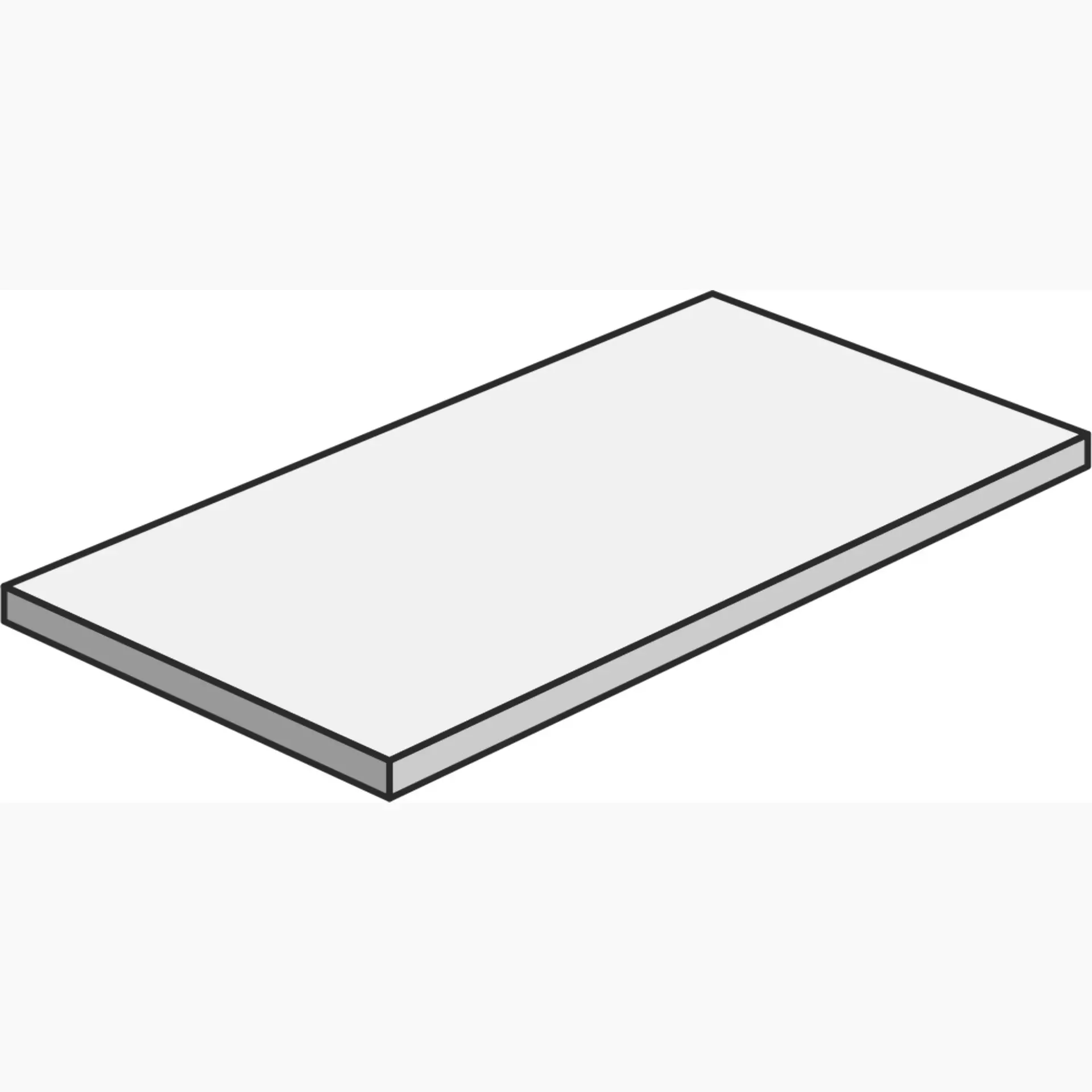 Cerdomus Legarage Grey Matt Stair plate Corner Plate Left Costa Retta 82002 33x120cm rectified 9,5mm
