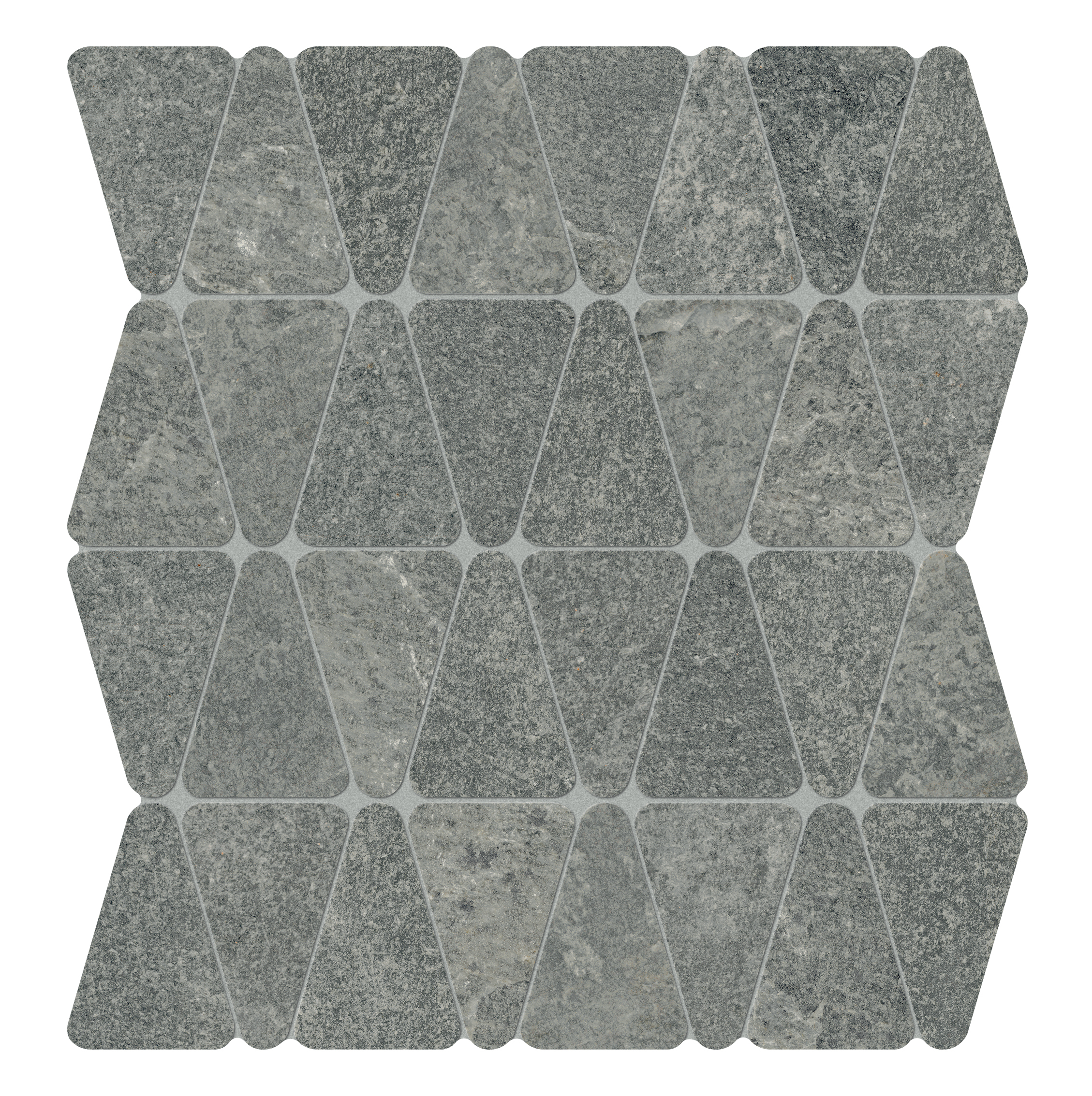 Marcacorona Graphite Strutturato Hithick Triangle Tessere J096 31x34,5cm rectified 9mm