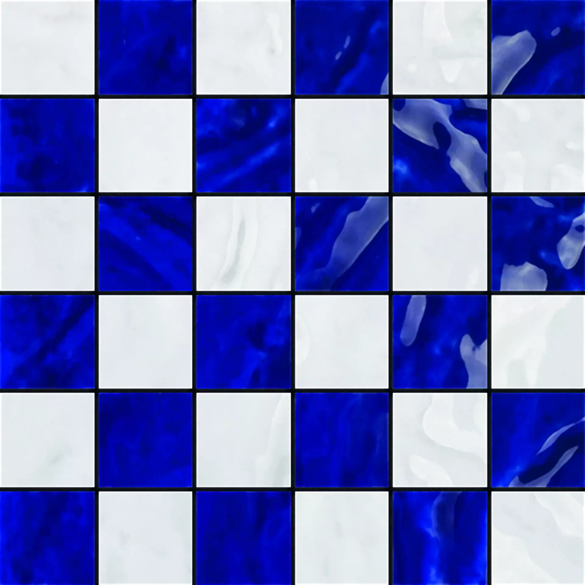 CIR Tadelakt Blu Naturale Mosaic Fez 1082258 30x30cm rectified 10mm