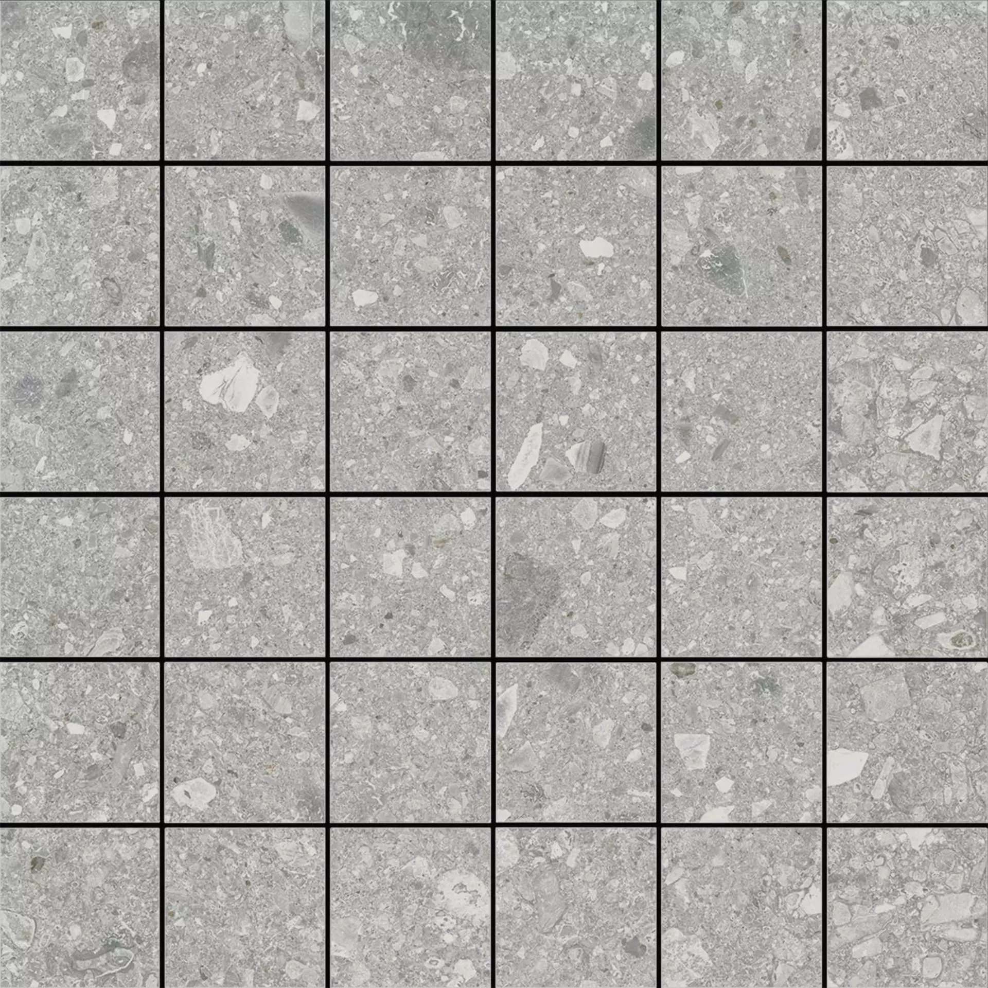 Bodenfliese,Wandfliese Marazzi Mystone Ceppo Di Gre Grey Naturale – Matt Grey M0NN matt natur 30x30cm Mosaik 5x5 10mm