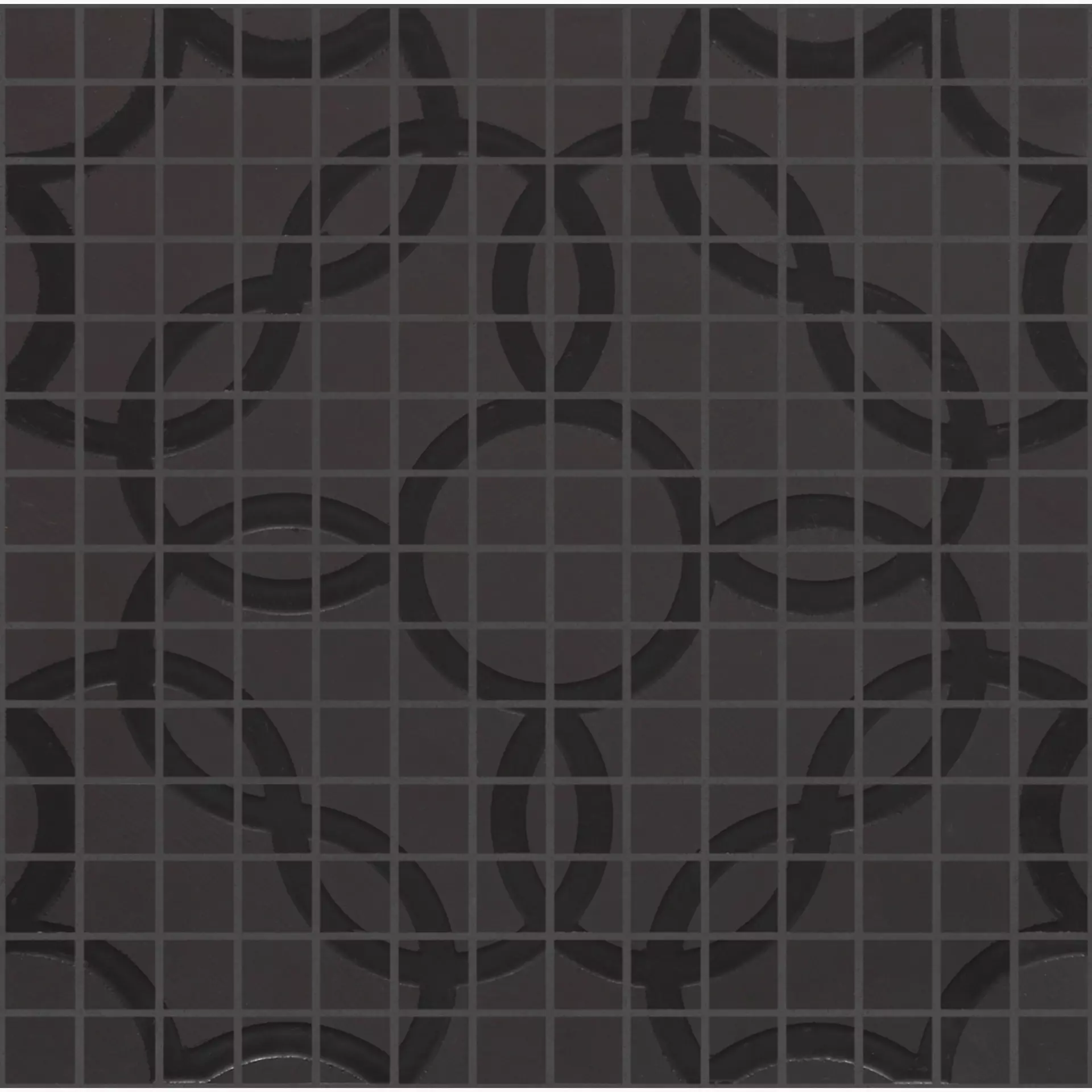 Ragno Tactile Carbone Semi – Matt Mosaic Deco R5TX semi – matt 40x40cm 6mm